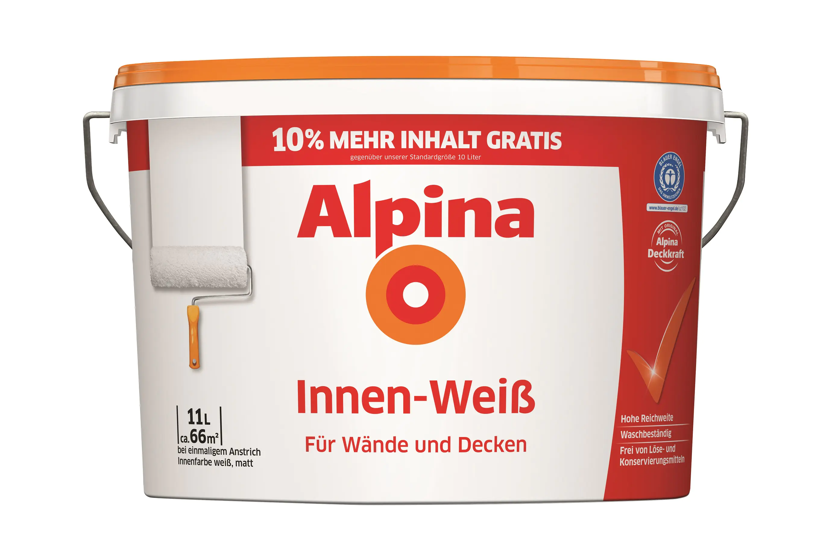 Alpina Wandfarbe Innenweiß 10 + 1 L weiß matt Alpina Wandfarbe Innenweiß 10 + 1 L weiß matt