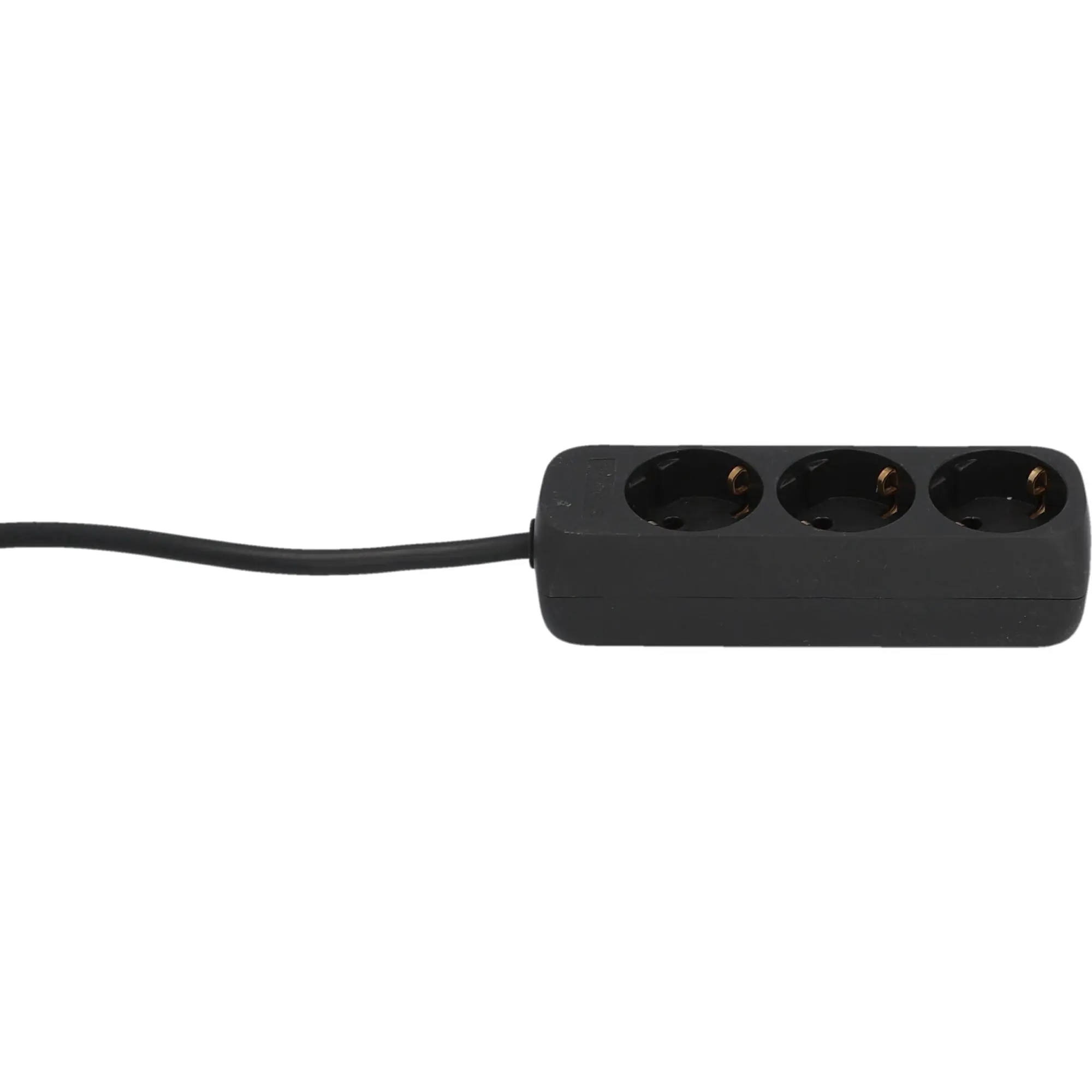 Unitec Steckdosenleiste 3-fach 1,4m mit Berührungsschutz, schwarz