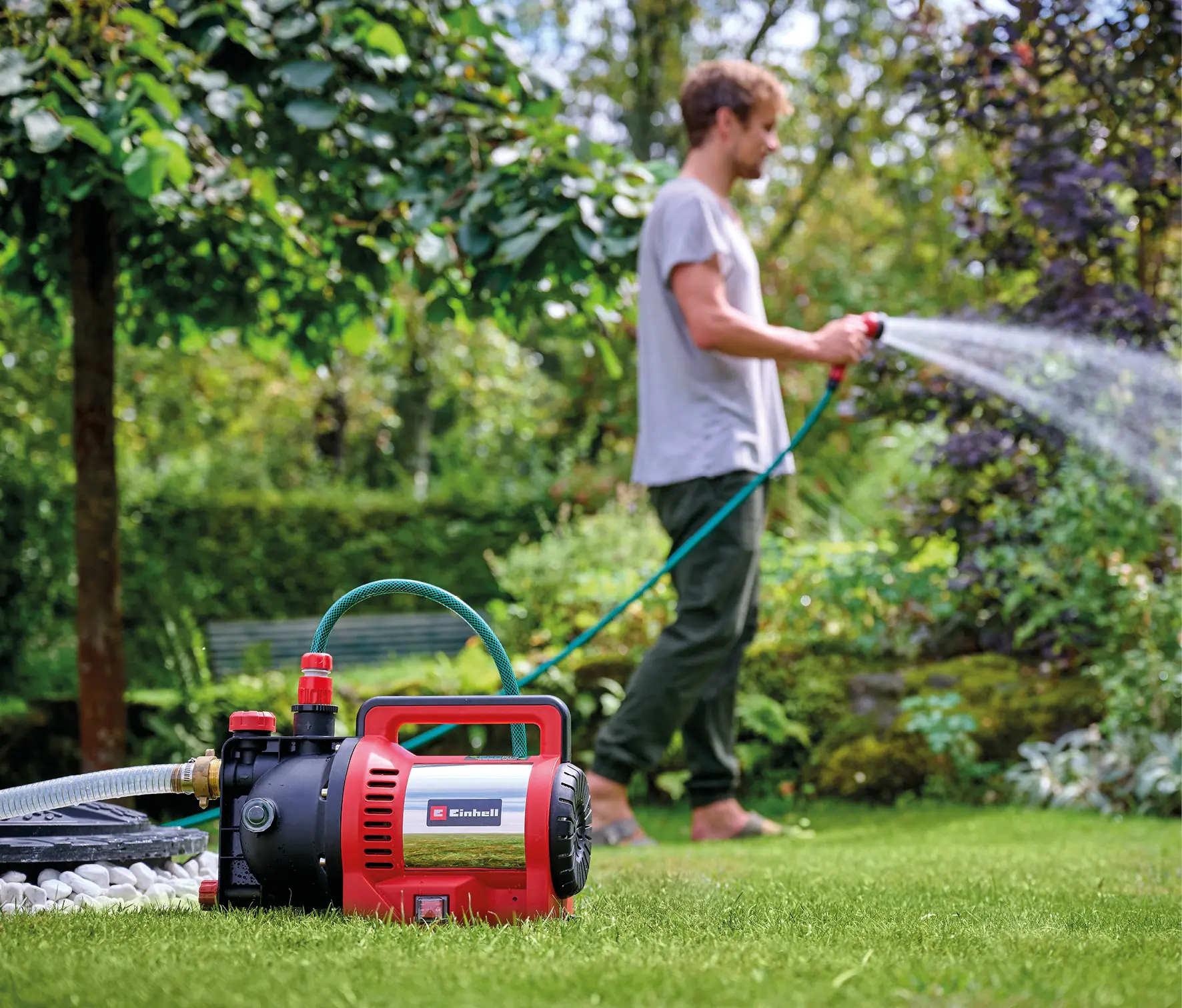 Einhell Gartenpumpe GC-GP 1170 Eco Plus max. Fördermenge: 7.000 l/h 1100 W