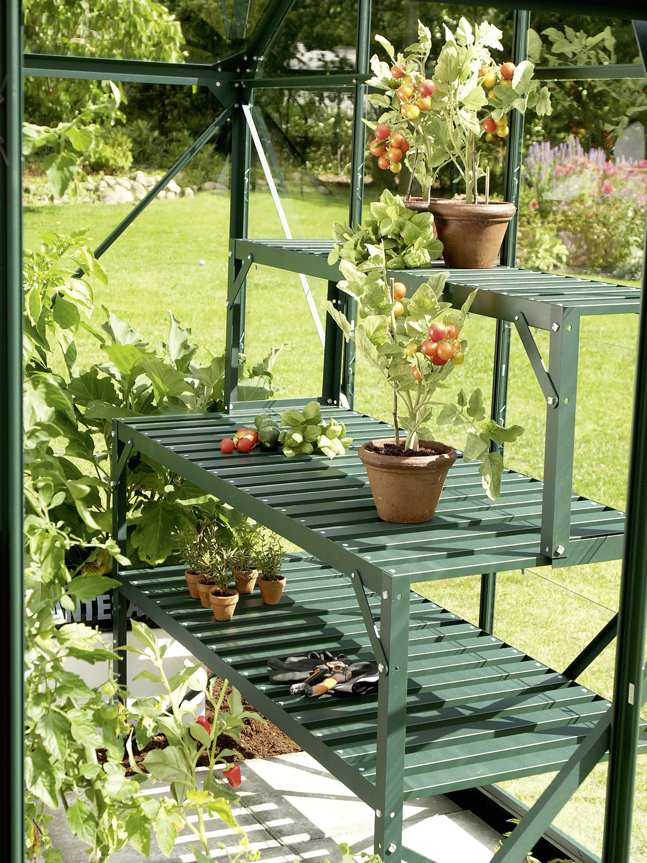 Vitavia Alu-Tischaufsatz 121 x 28 x 39 cm smaragd