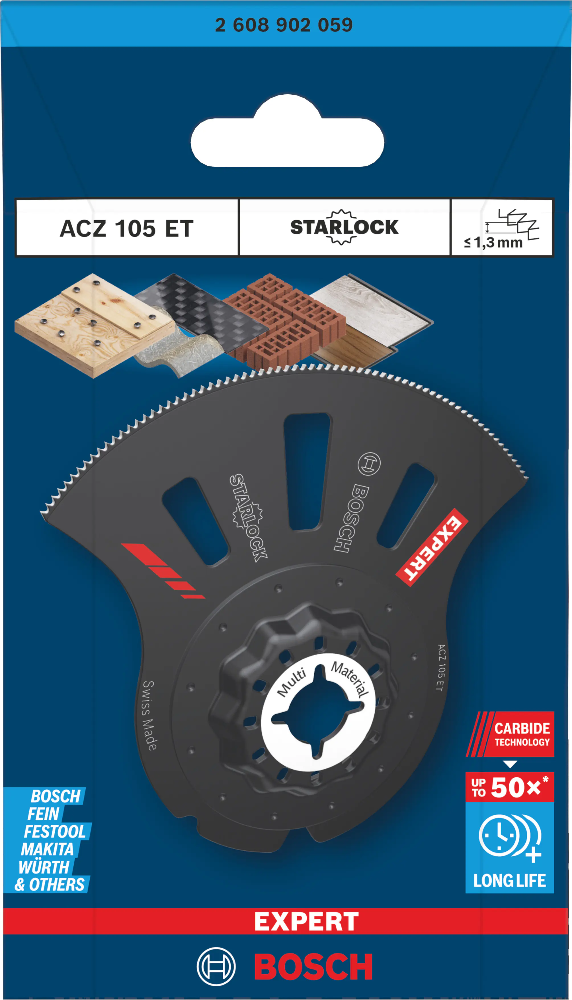 Bosch Expert Segmentsägeblatt Starlock ACZ 105 ET Ø 105 mm