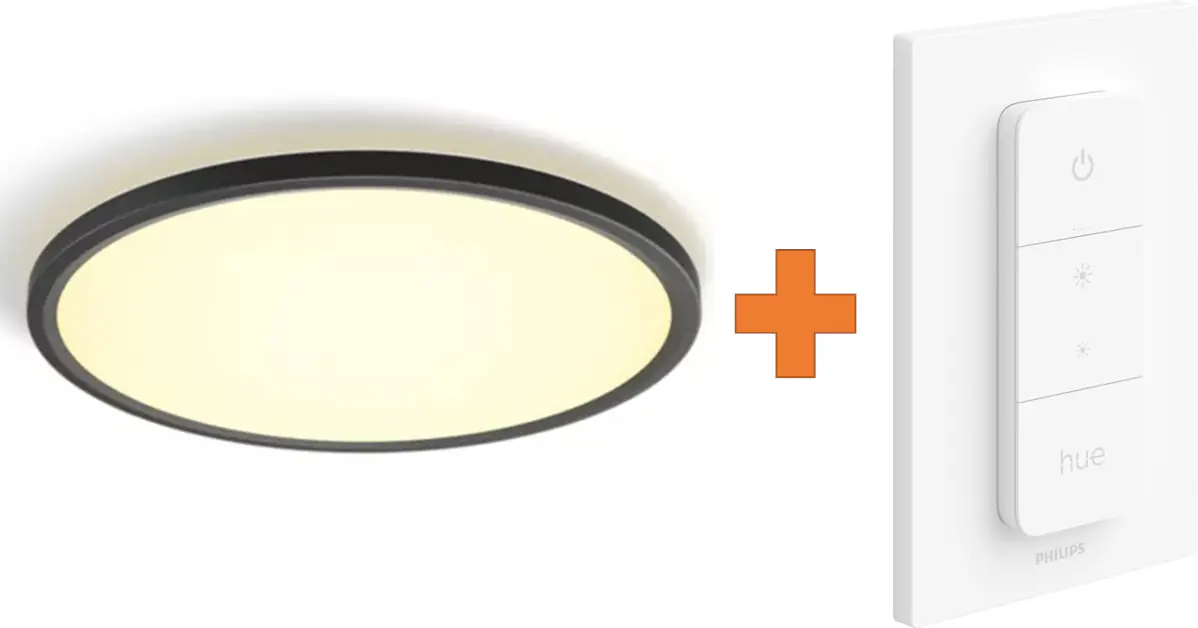 Philips Hue LED Deckenleuchte Tento rund schwarz Ø 42,1 cm warmweiß-kaltweiß Philips Hue LED Deckenleuchte Tento rund schwarz Ø 42,1 cm warmweiß-kaltweiß