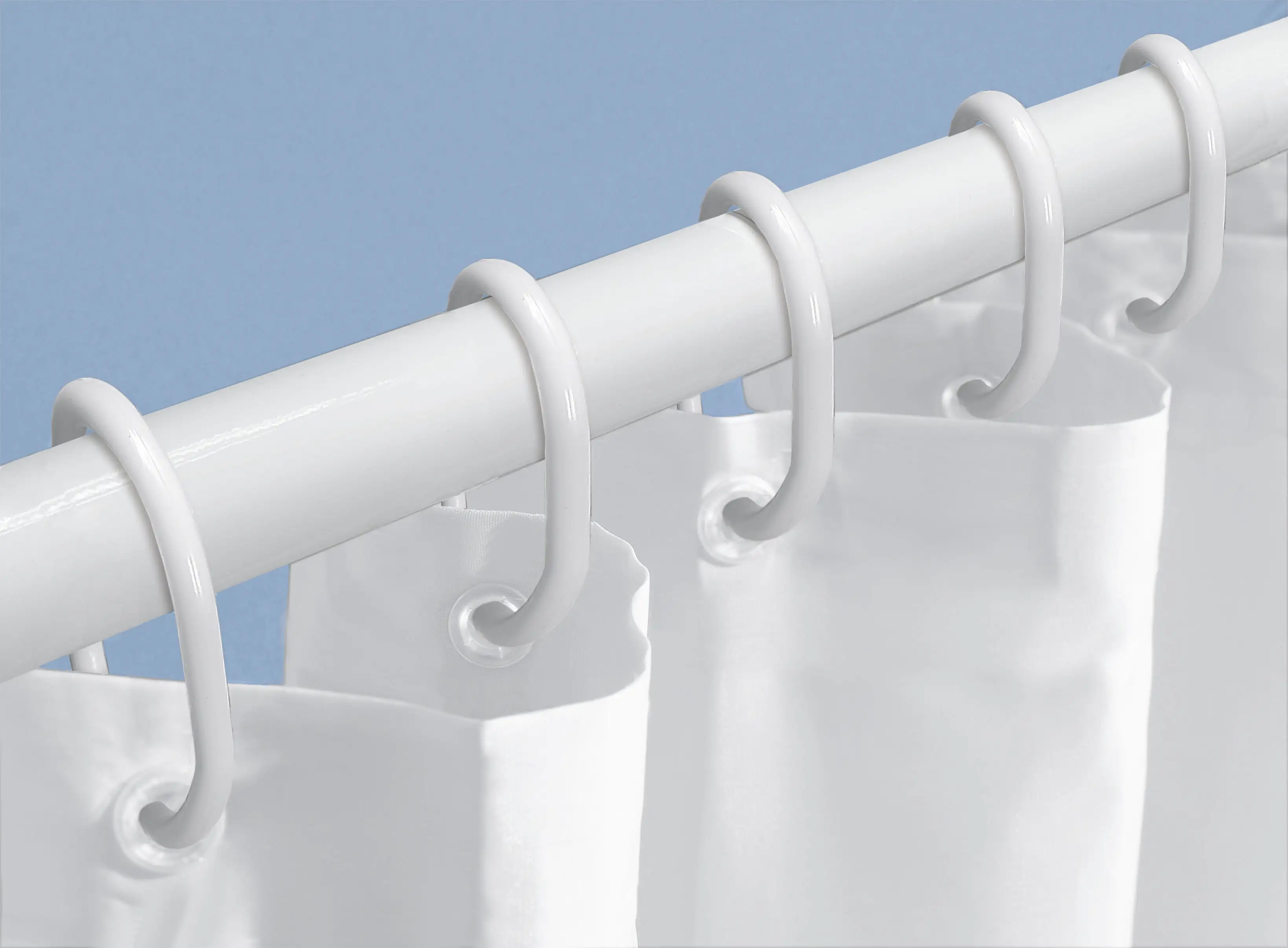 Kleine Wolke Duschvorhang-Set weiß