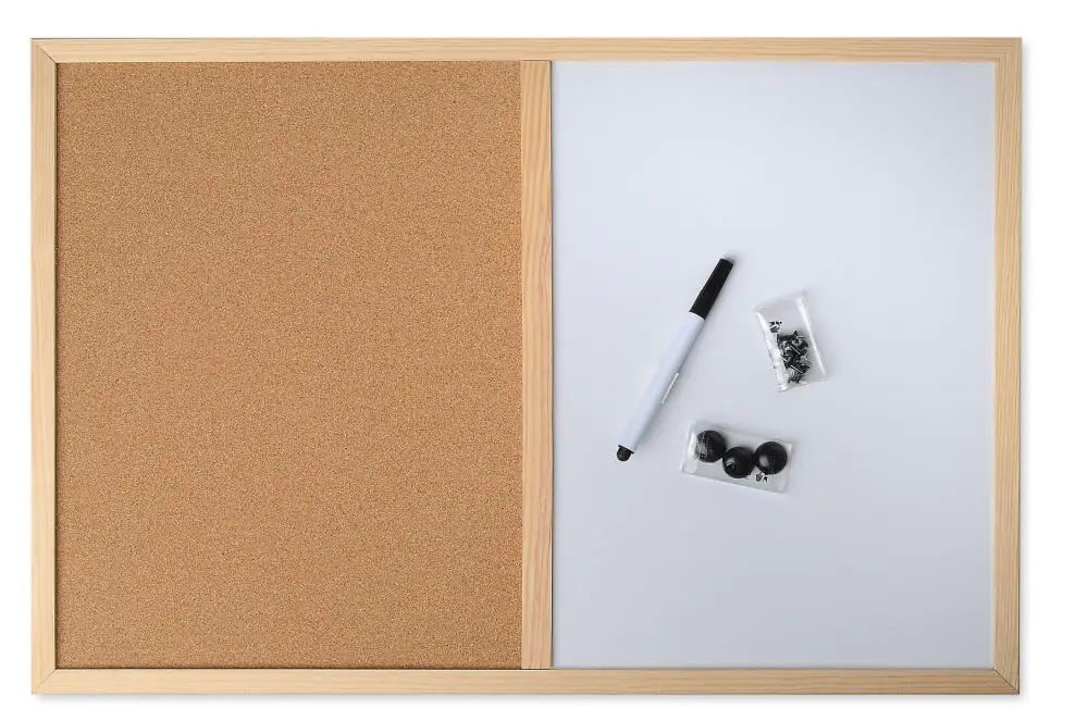 Decosa Pinnwand 600 x 400 mm inkl. Pinnnadeln und Stift