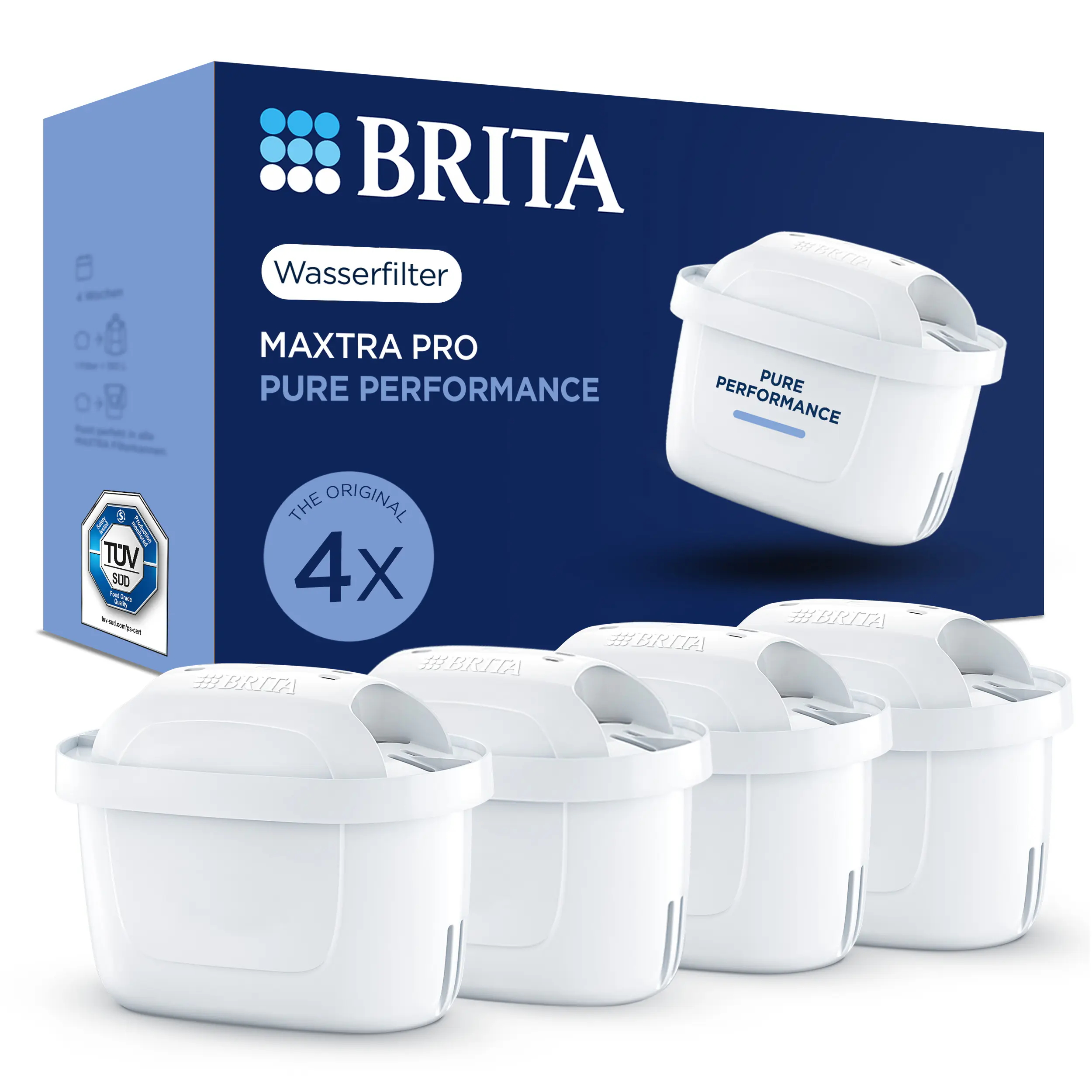 Brita Wasserfilterkartusche MAXTRA PRO Pure Performance 4er-Pack