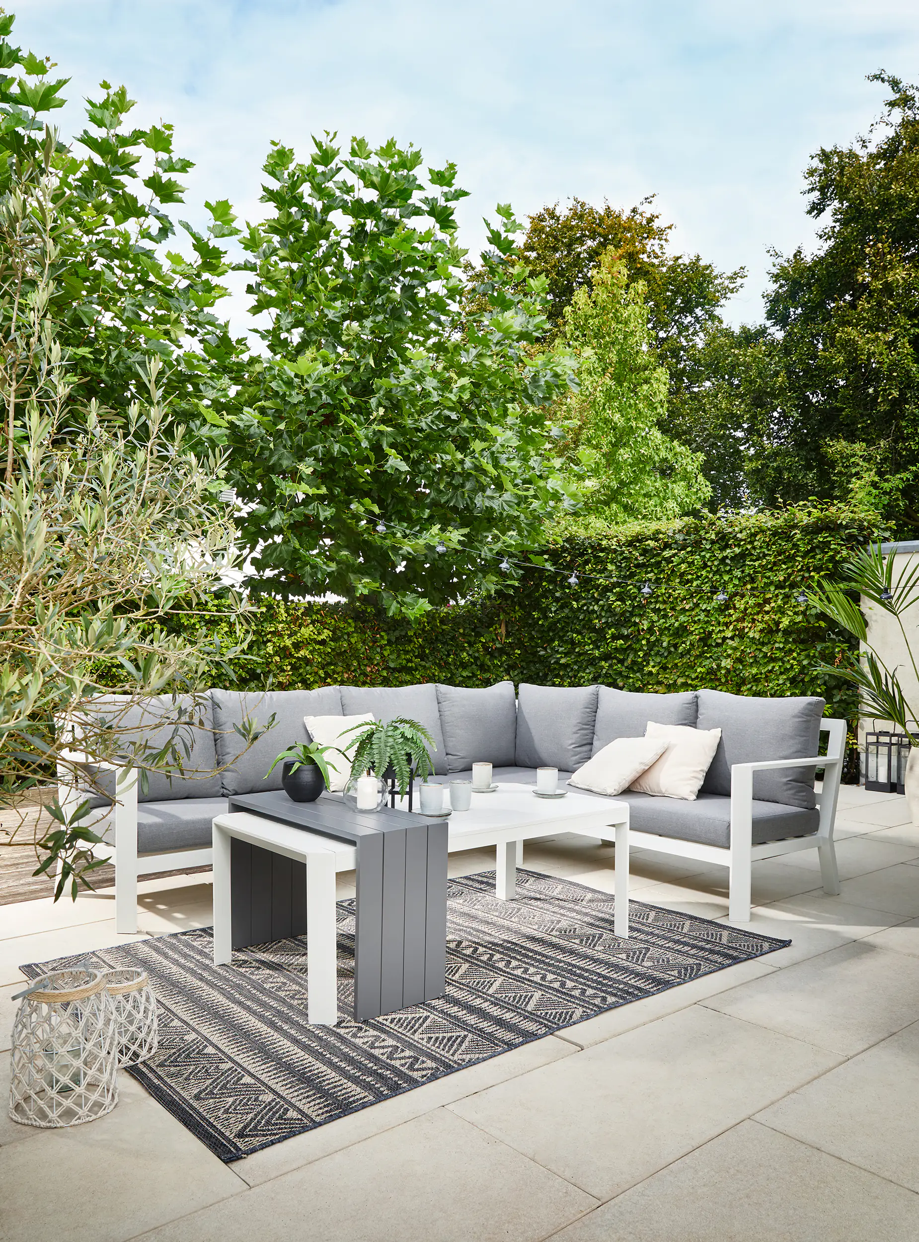 4333692868204_04 Primaster Dining Lounge Möbelset Elbasan inkl. Auflagen und Zierkissen
