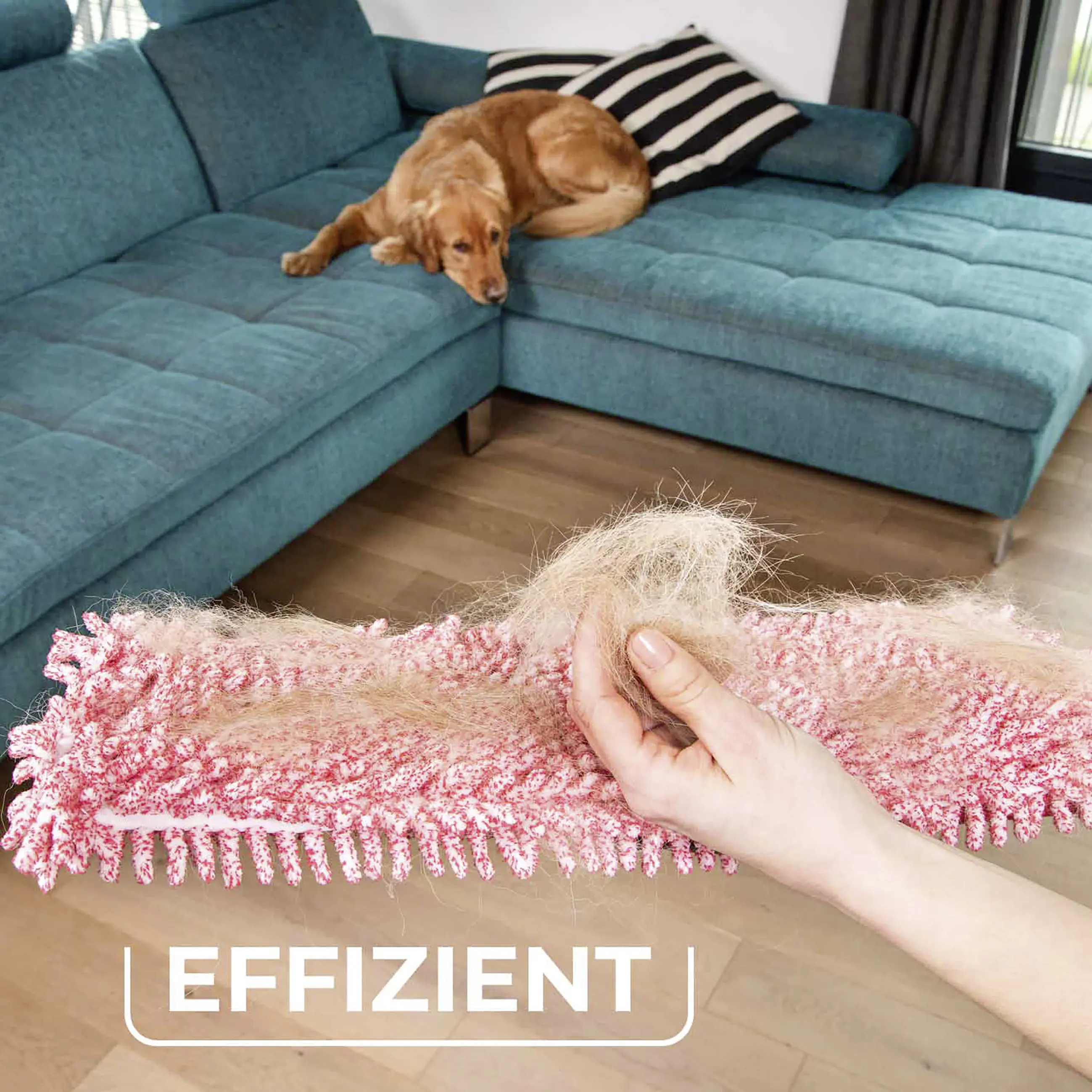 Vileda Ersatzwischbezug für Bodenwischer Pet Pro Microfibre Universal