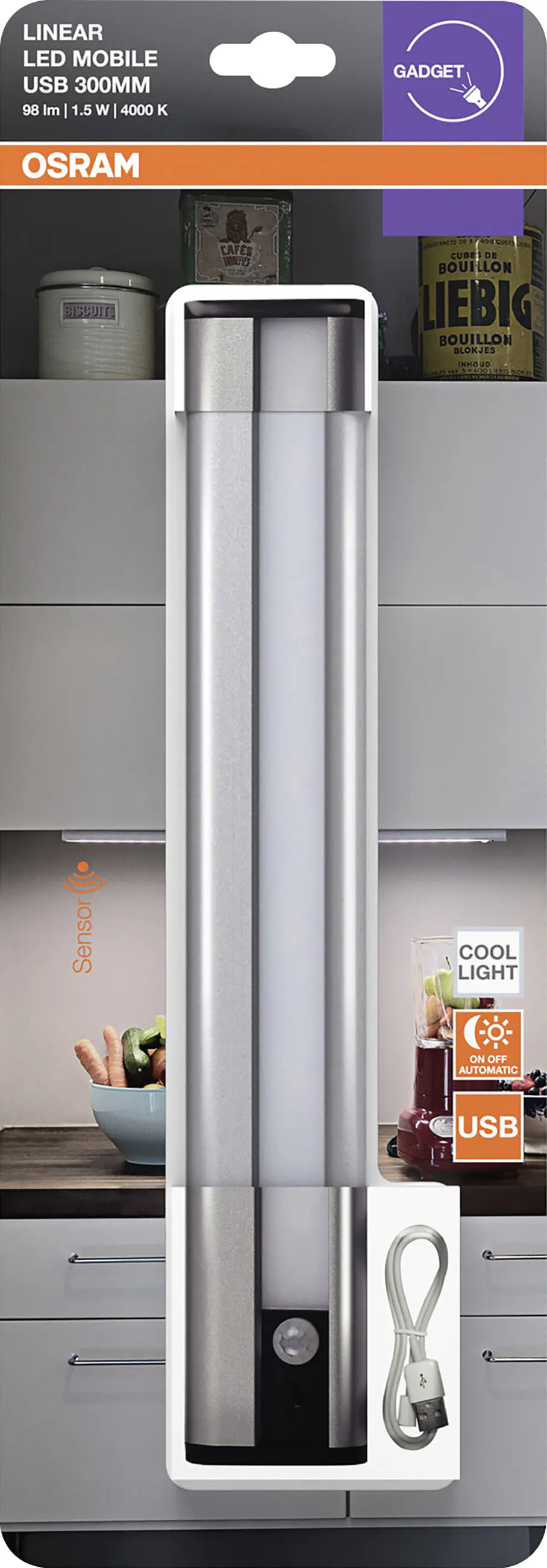 Osram LED Unterbauleuchte Linear Mobile USB 30 cm kaltweiß Osram LED Unterbauleuchte Linear Mobile USB 30 cm kaltweiß