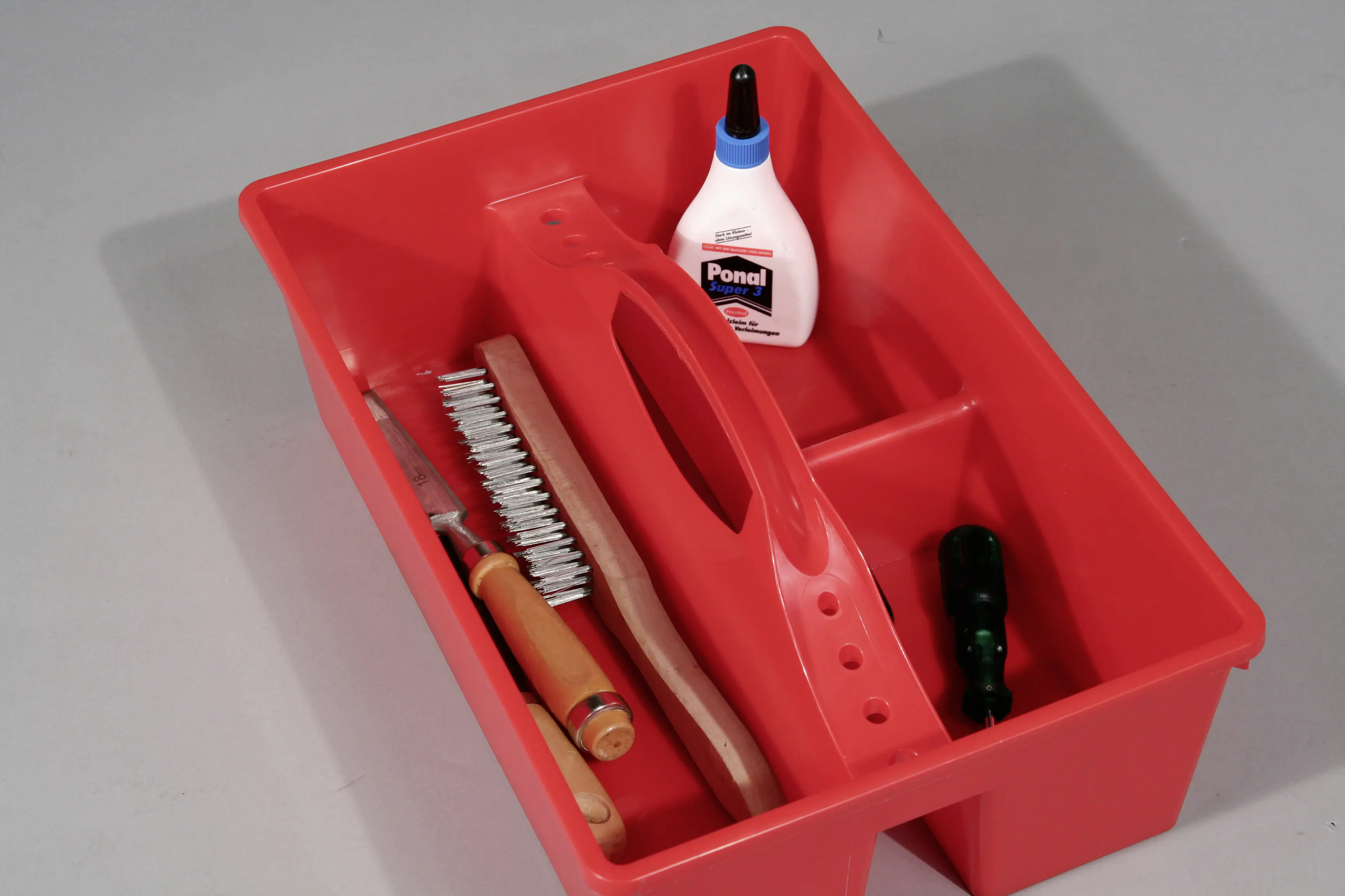 Allit Tragekasten McPlus Carry 38 rot PP 1 langes 2 kleine Fächer 7L