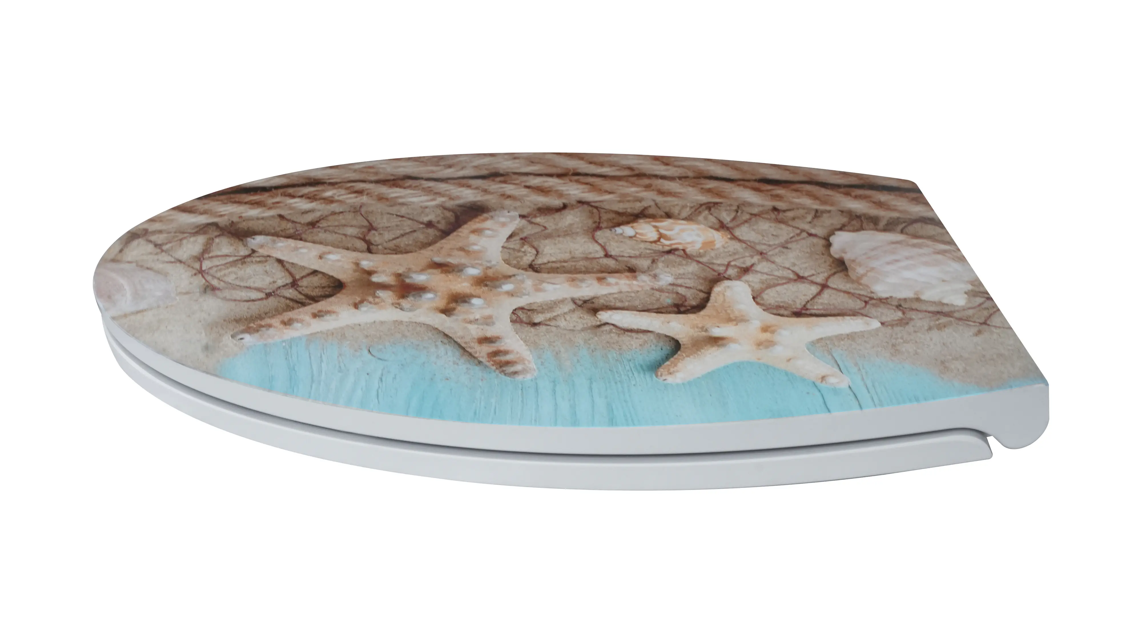 Primaster WC-Sitz mit Absenkautomatik Ocean Breeze weiß