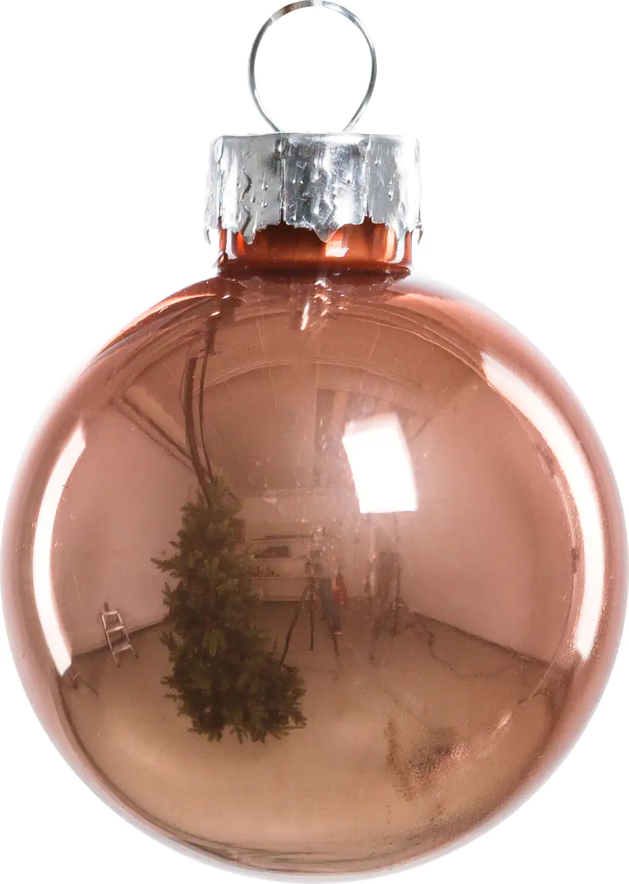 2076601538950_02 TrendLine Mini-Glaskugeln Ø 3,5 cm mamor pink - 16 Stück glanz/matt