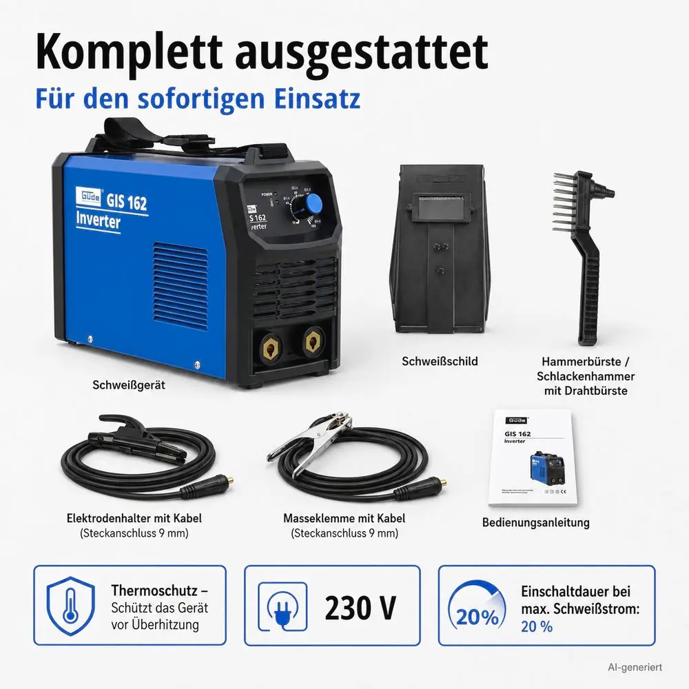 Güde Inverter Schweißgerät GIS 162 10-160 A