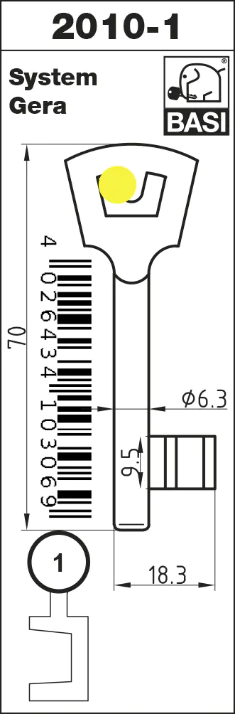 Basi Buntbartschlüssel