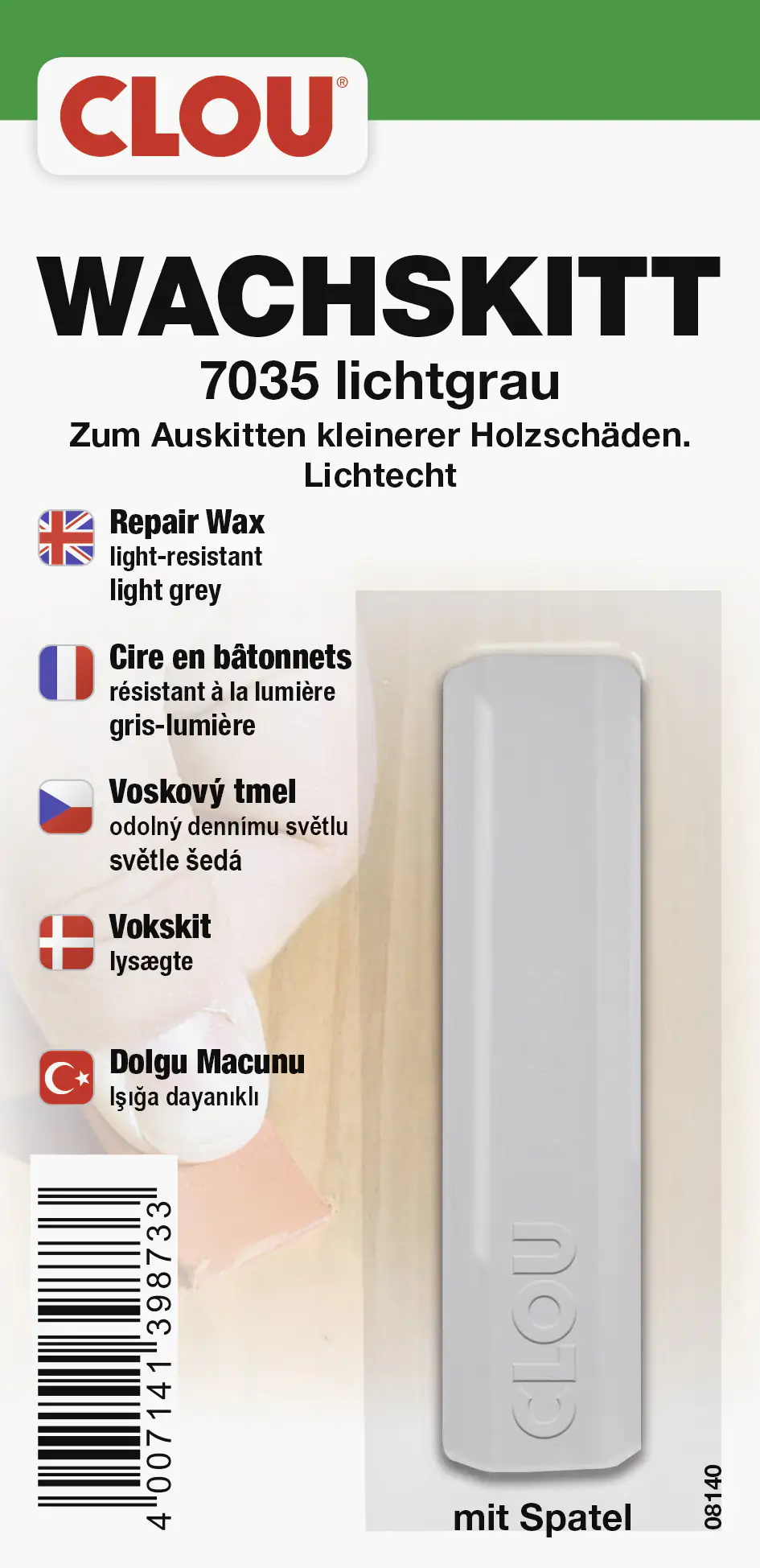 Clou Wachskitt lichtgrau Clou Wachskitt lichtgrau