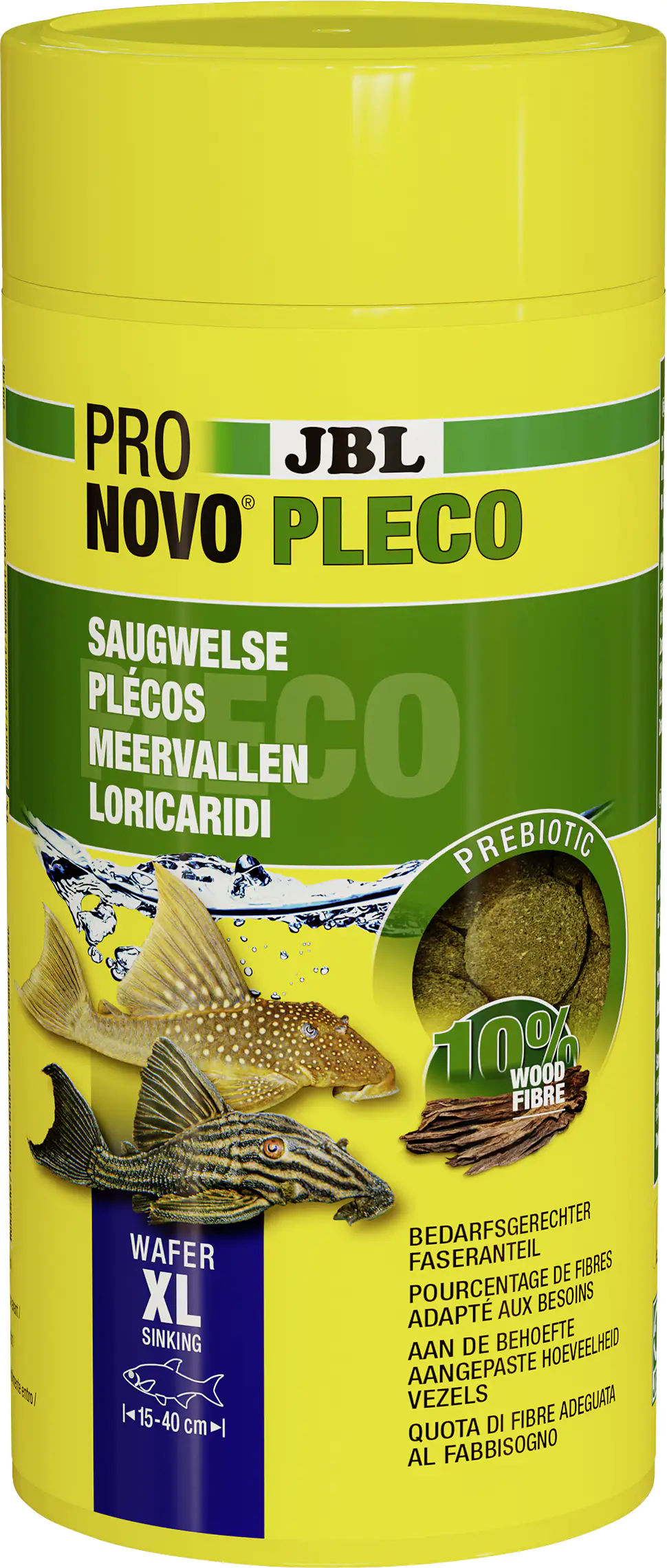 JBL Fischfutter Pronovo Pleco Wafer XL Fischfuttertabletten 1000 ml