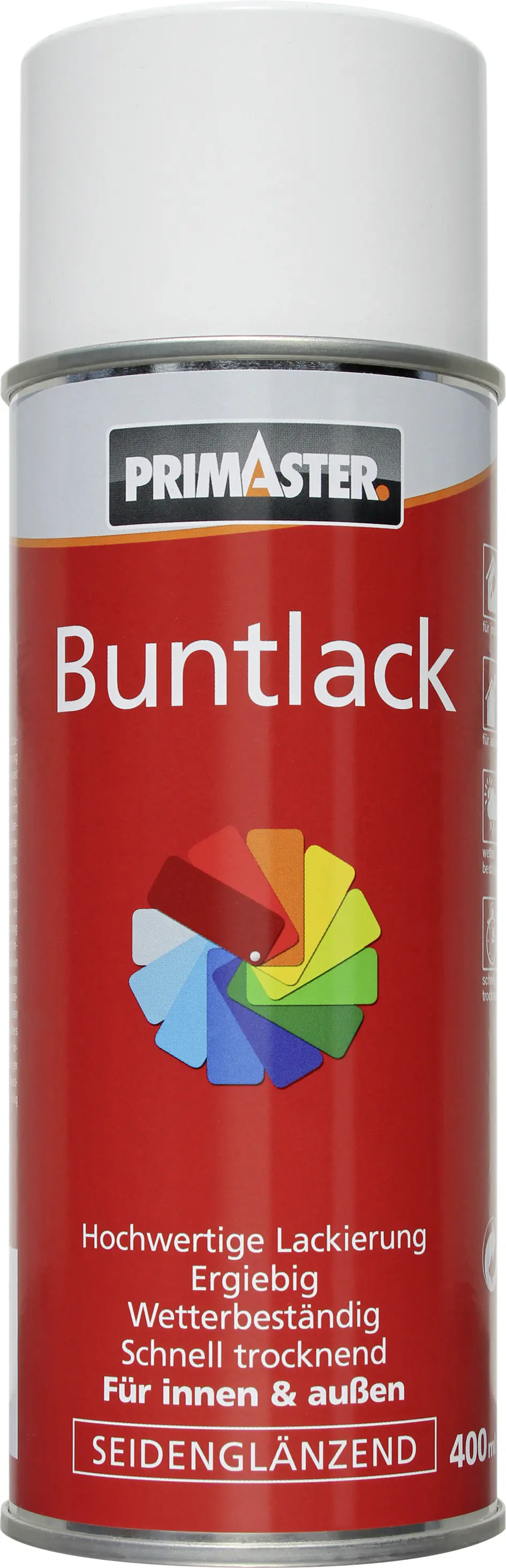 Primaster Lackspray 400 ml reinweiß seidenglänzend Primaster Lackspray 400 ml reinweiß seidenglänzend