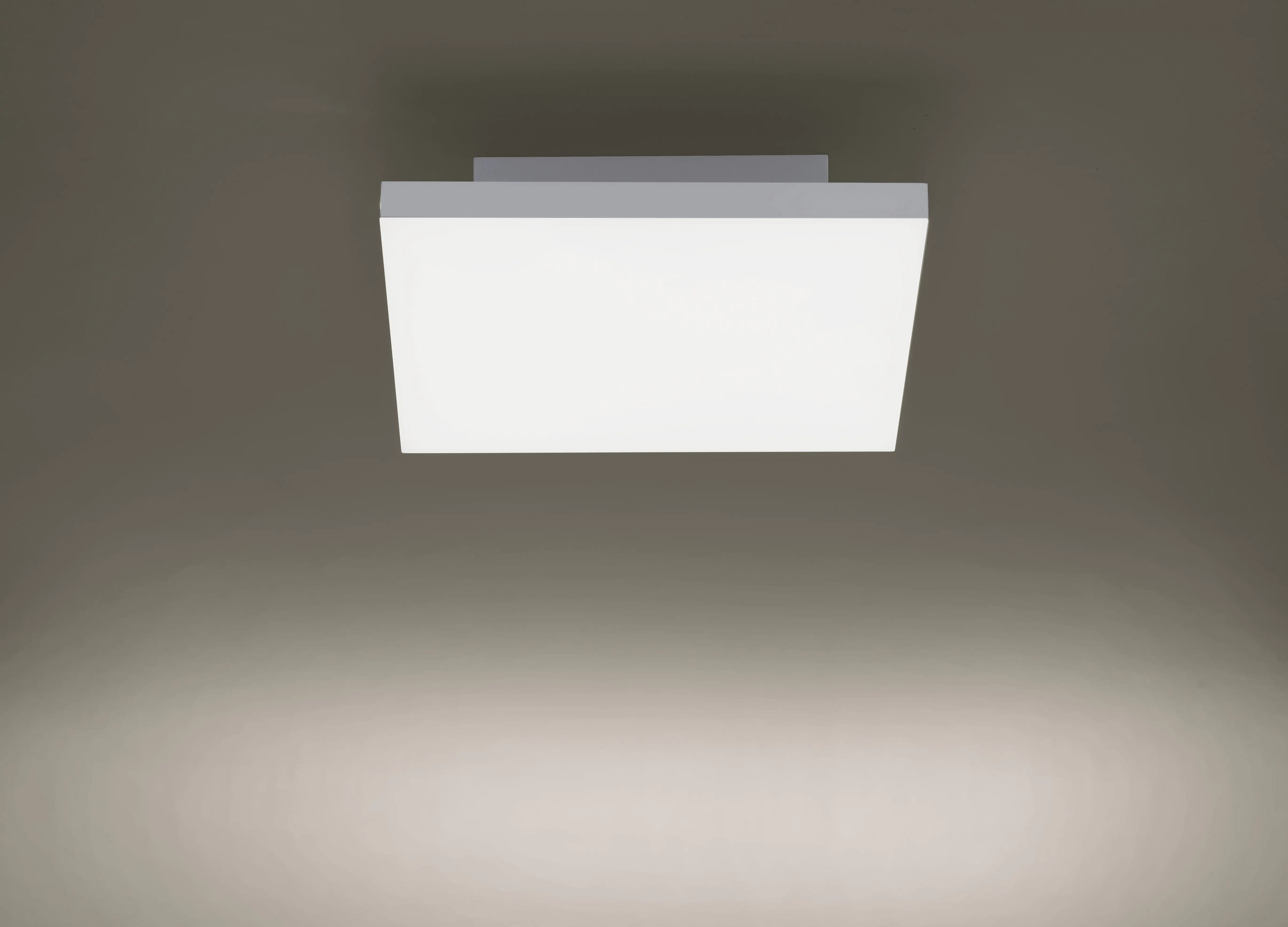 JustLight LED Deckenleuchte Canvas weiß 29,5 x 29,5 cm dimmbar