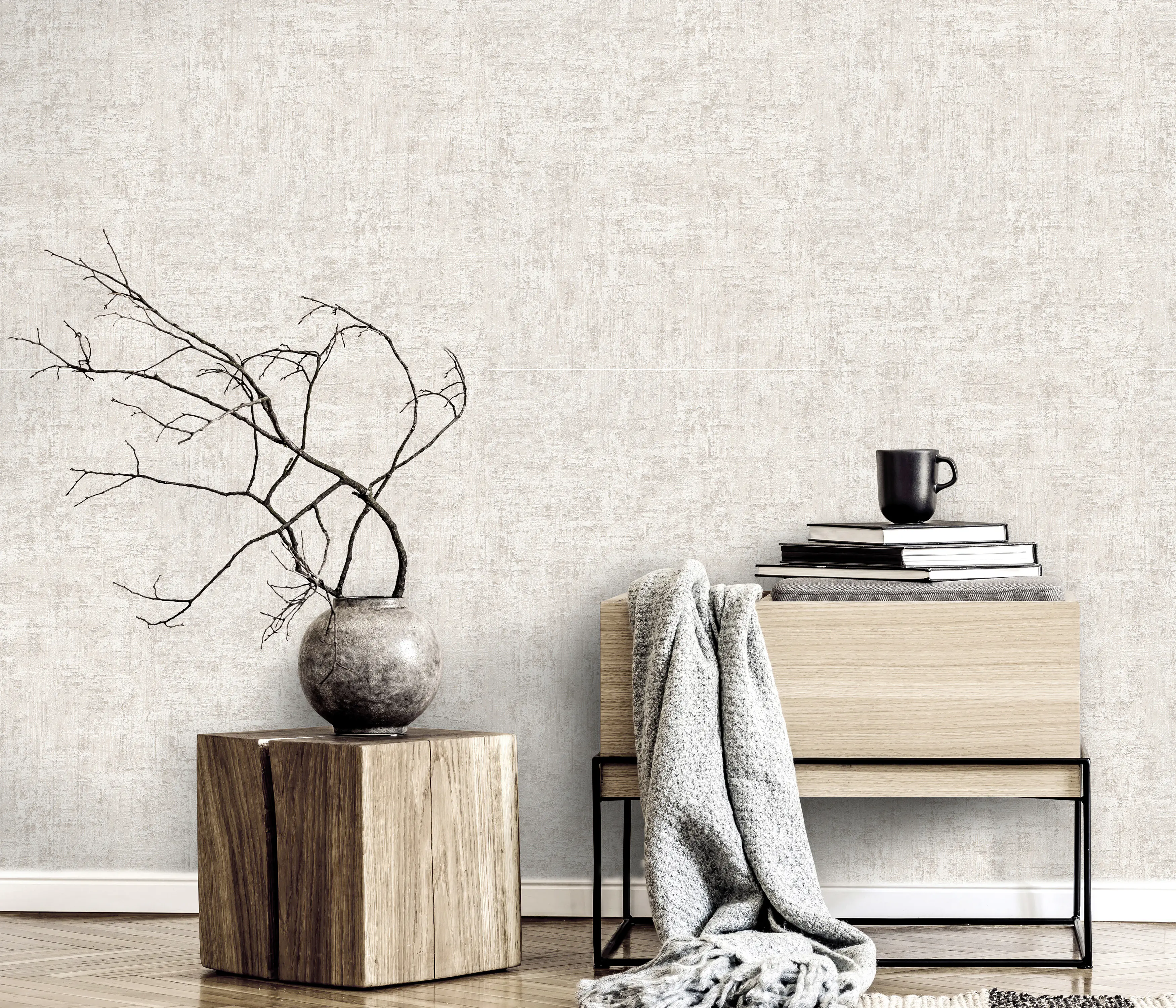 Erismann Vliestapete Uni beige 10,05 x 0,53 m