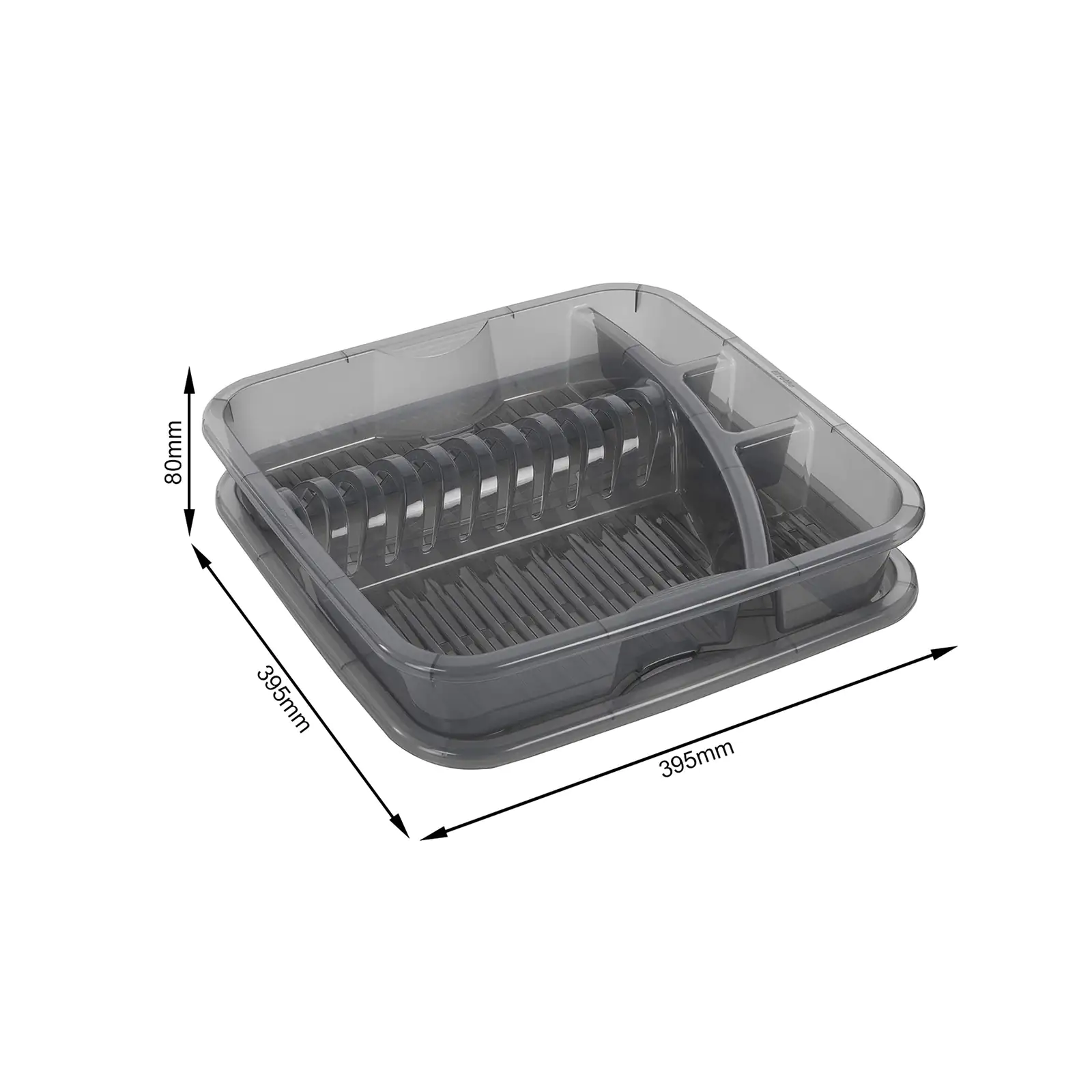 Rotho Geschirrabtropfer Geometric inkl. Abtropfschale