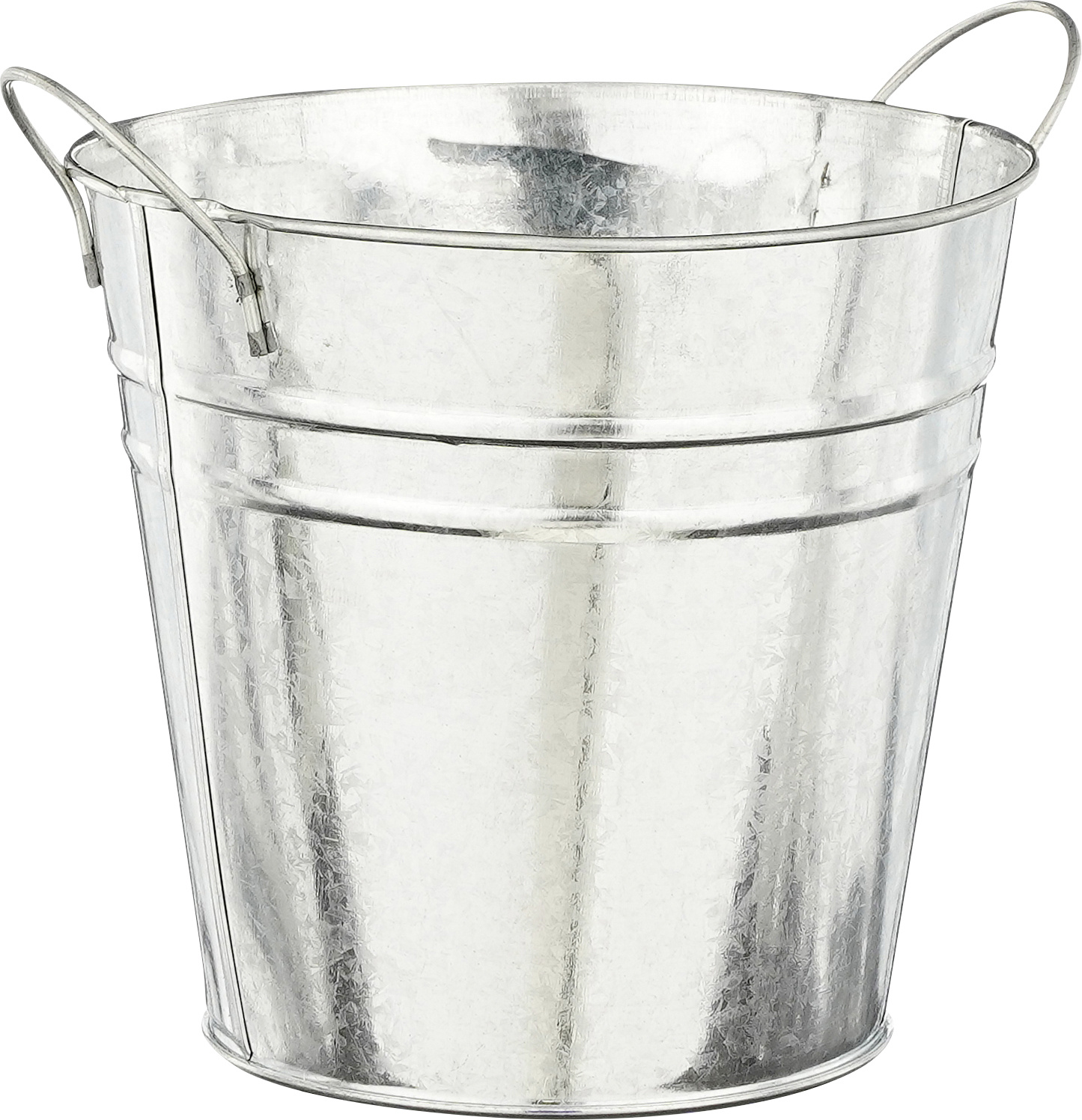 Mica Decorations Blumentopf Eisen Joey mit Griffe grau Ø 16 x 15 cm