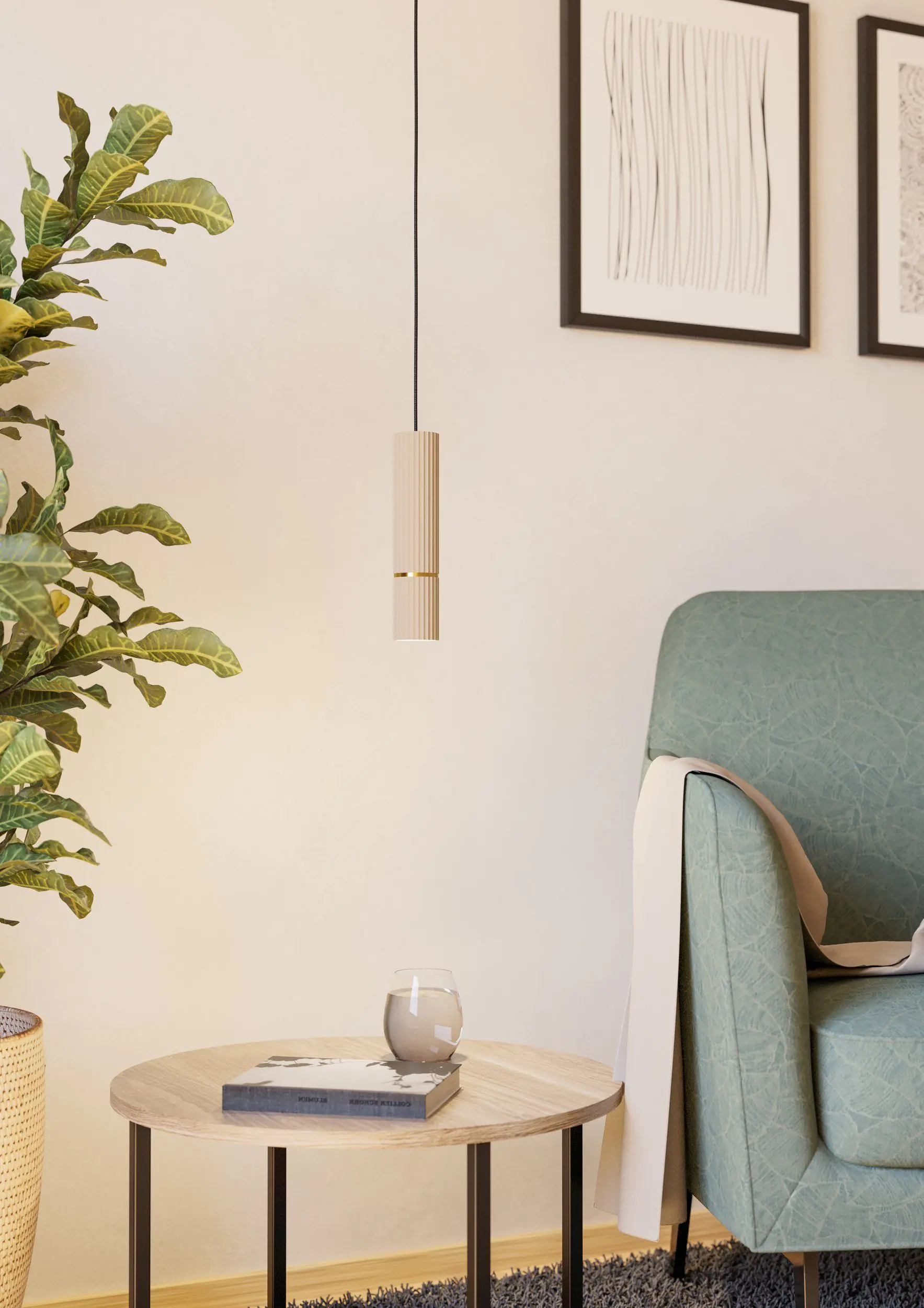 Eglo Hängeleuchte Caminia sandfarben 6 x 110 cm GU10 Eglo Hängeleuchte Caminia sandfarben 6 x 110 cm GU10