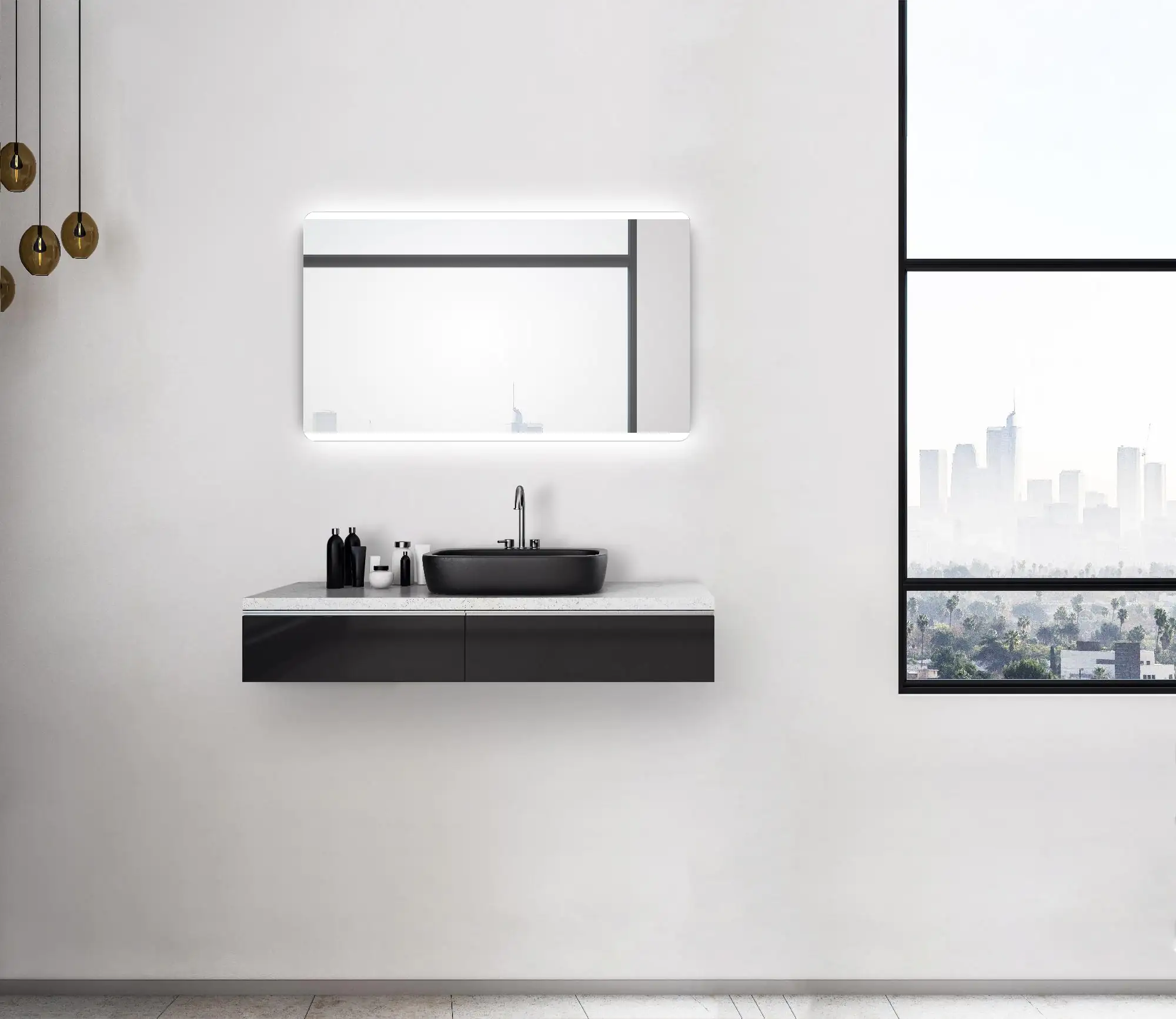 DSK LED Lichtspiegel Silver Chic 120 x 70 cm DSK LED Lichtspiegel Silver Chic 120 x 70 cm