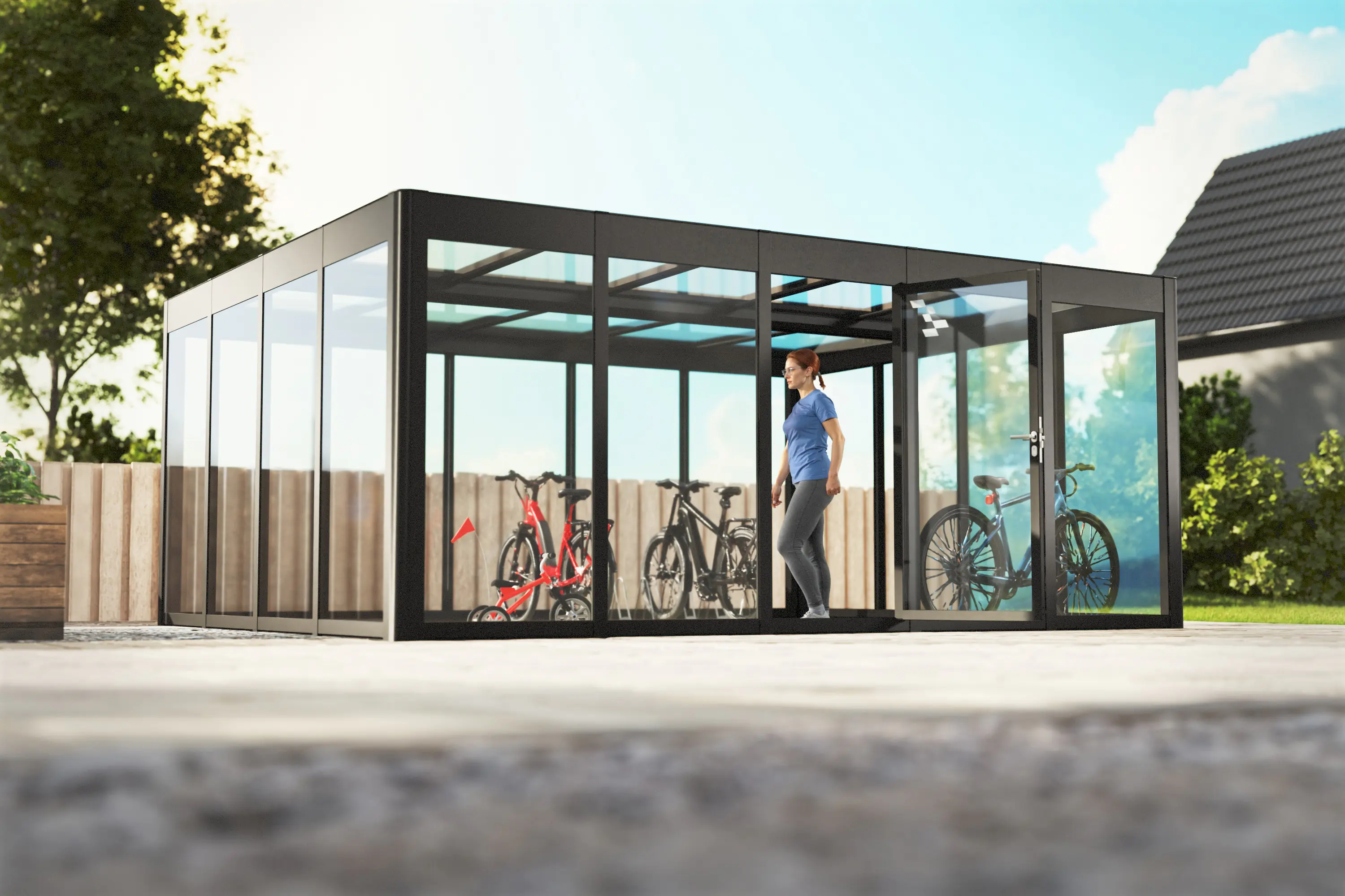 SunElements SunGarden Gartenhaus Infinity 5.4 548 x 443 cm anthrazit-metallic