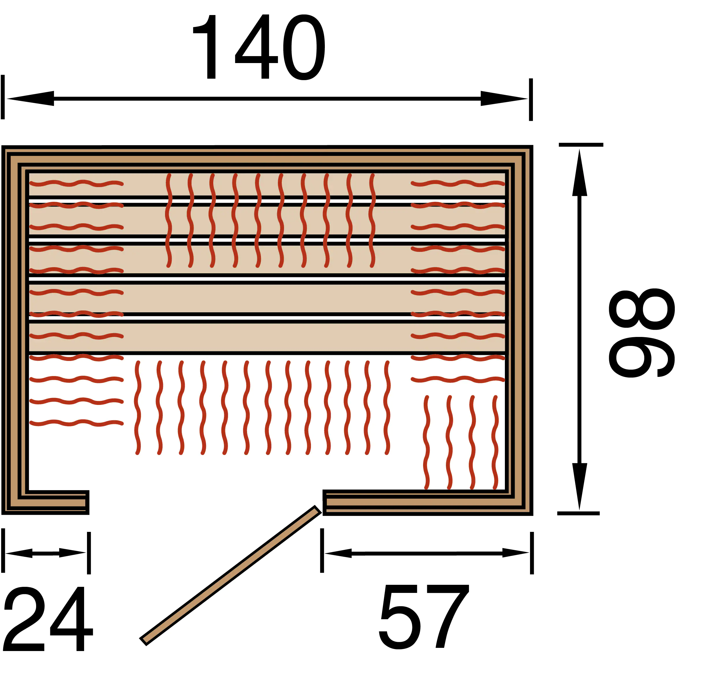Weka Infrarotkabine Ranua 1 2140 Watt