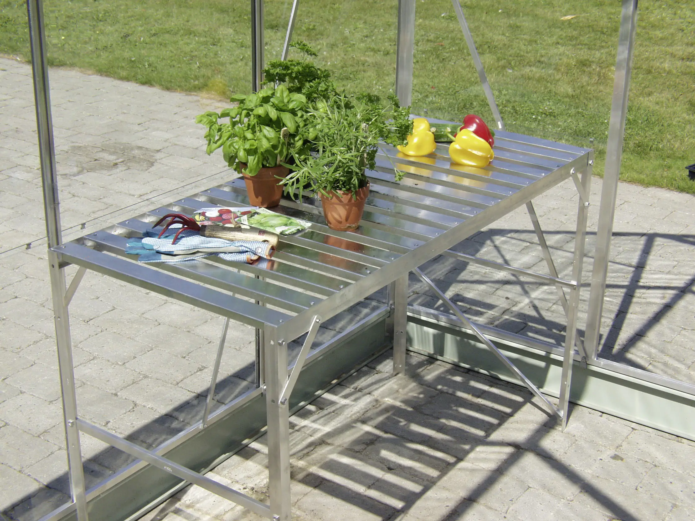 Vitavia Alutisch 121 x 54 x 76 cm aluminium 1 Ablage Vitavia Alutisch 121 x 54 x 76 cm aluminium 1 Ablage