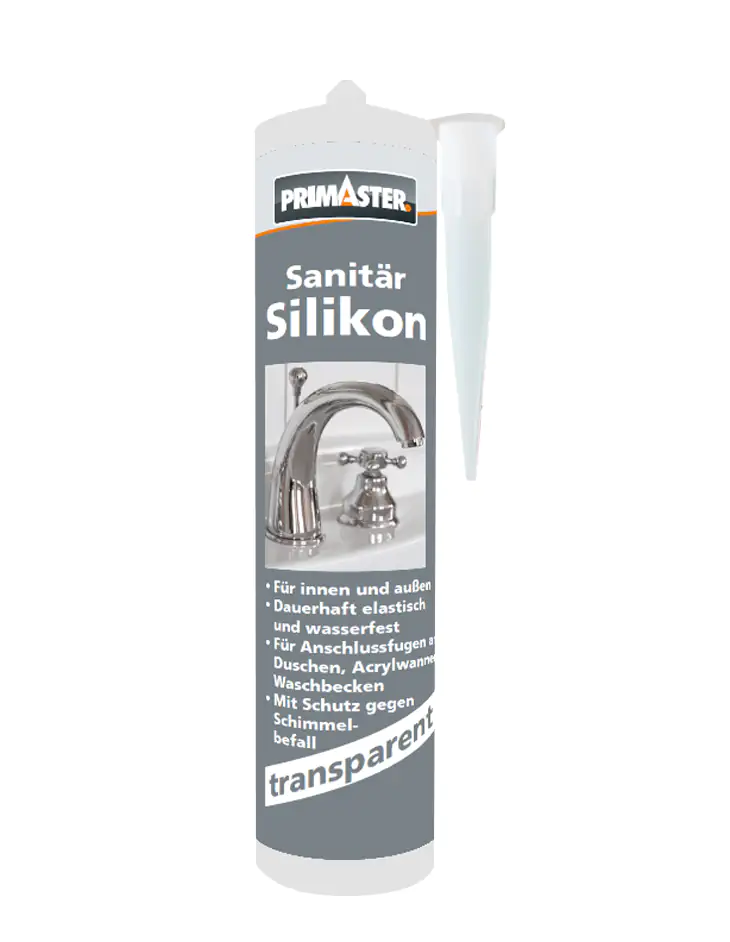 4010327528862 Primaster Sanitär Silikon transparent 310 ml