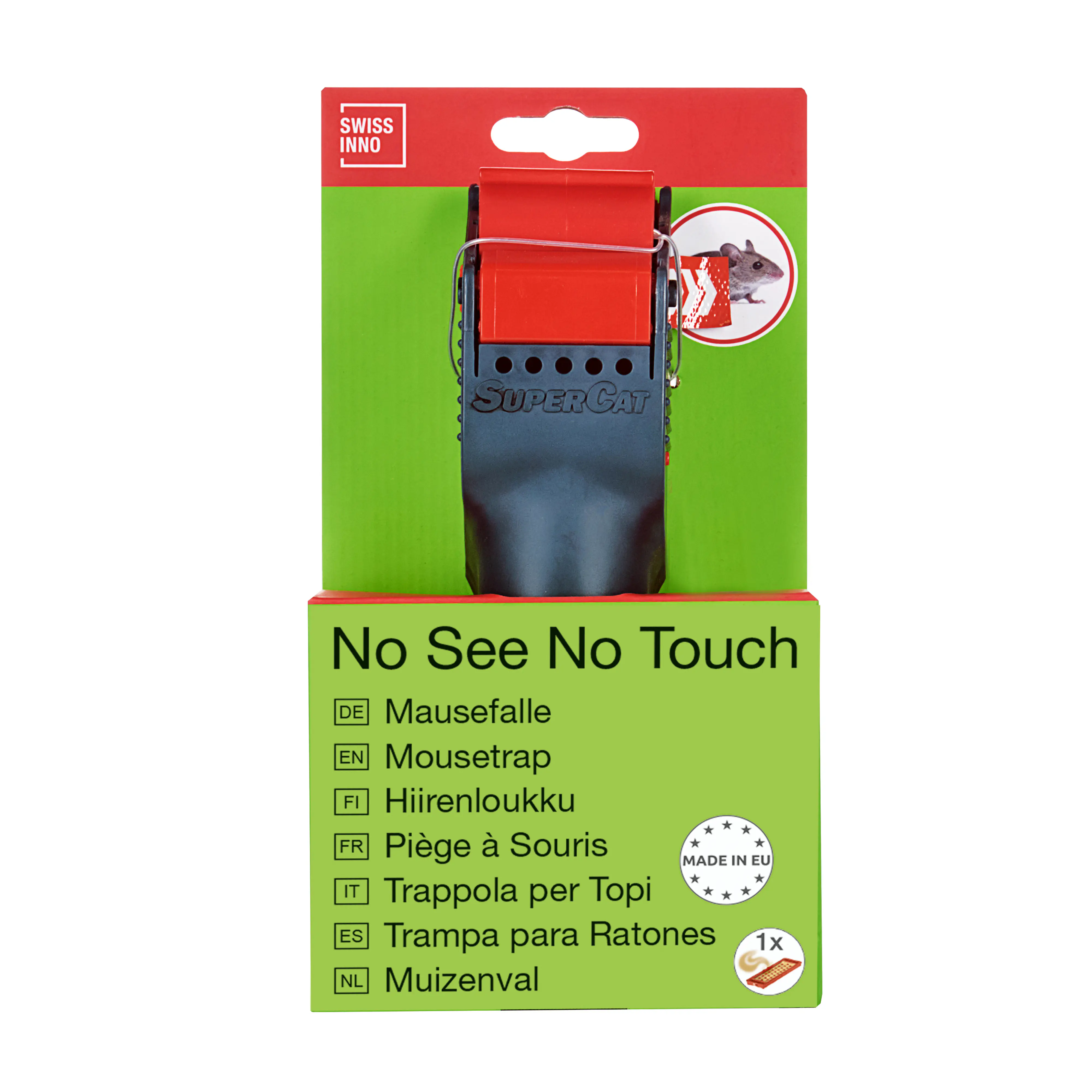 Swissinno Mausefalle NO SEE NO TOUCH inkl. Erdnussbutter-Köder Swissinno Mausefalle NO SEE NO TOUCH inkl. Erdnussbutter-Köder