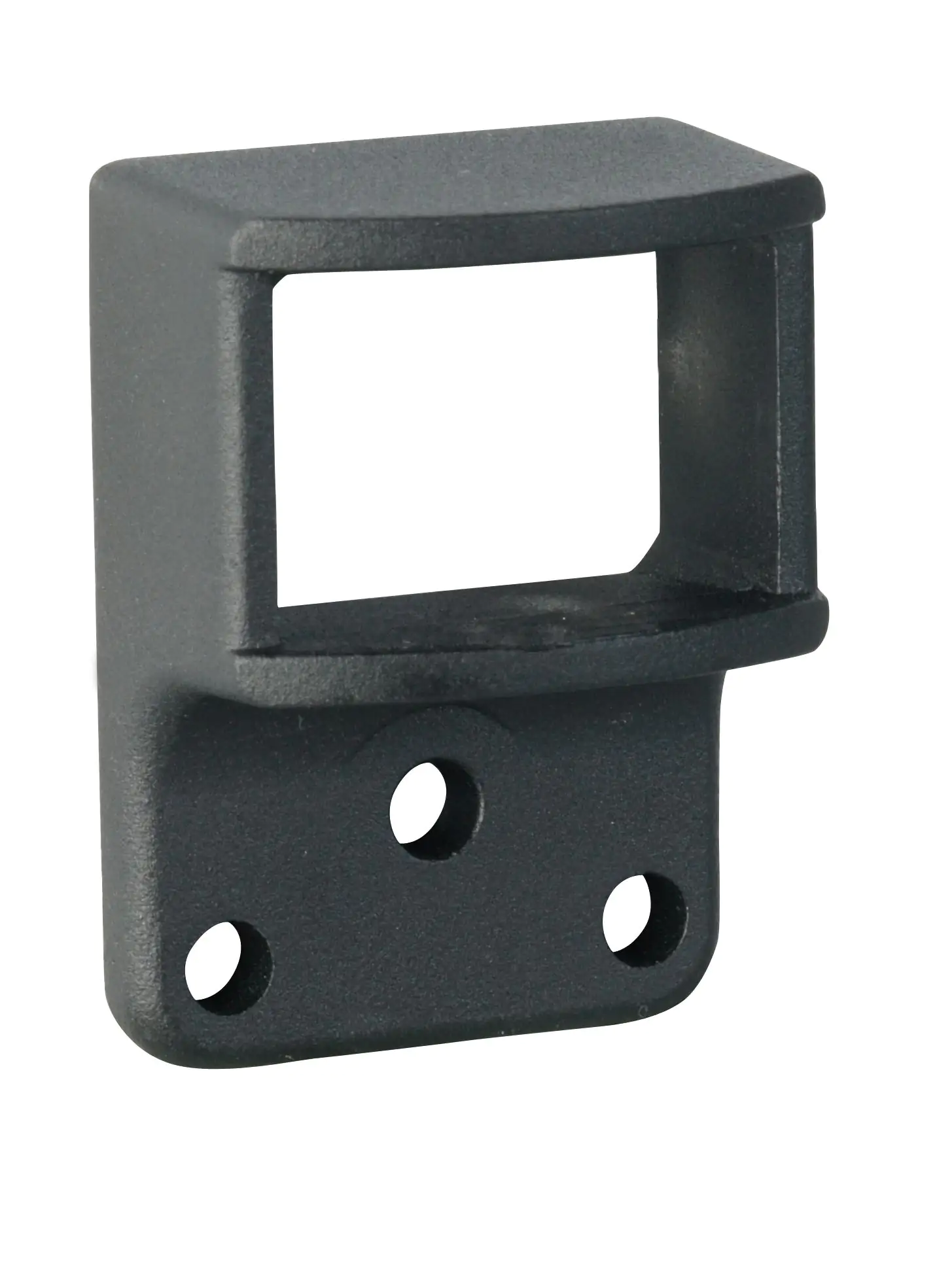 Alberts Zaunpfostenhalterset Chaussee und Circle matt schwarz