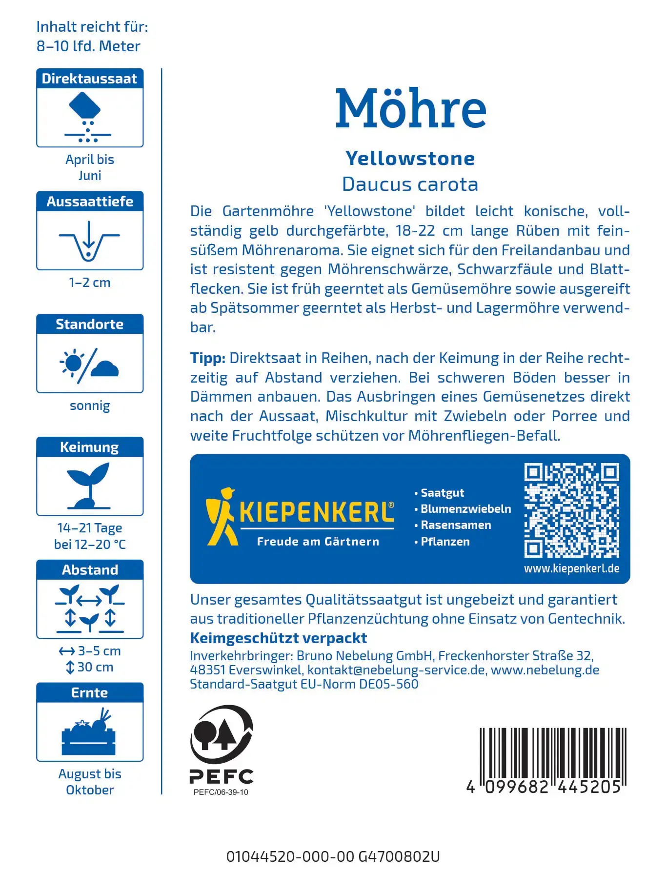 Kiepenkerl Möhre Yellowstone 