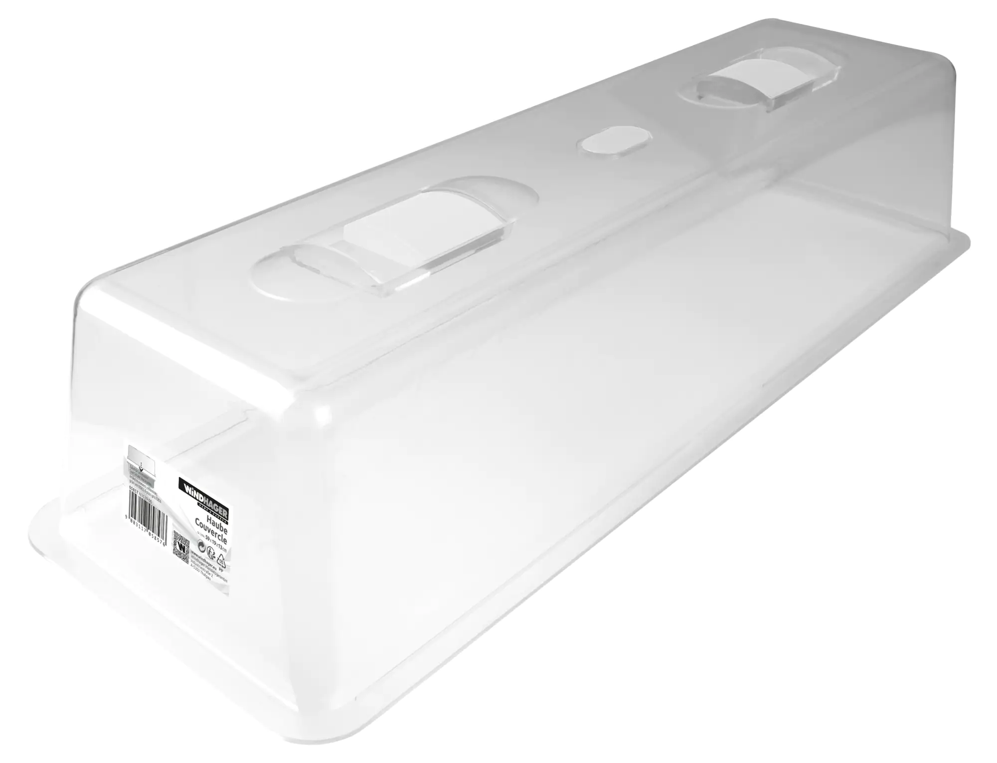 Windhager Haube für Aussaatschale 59 x 19 x 13 cm, transparent
