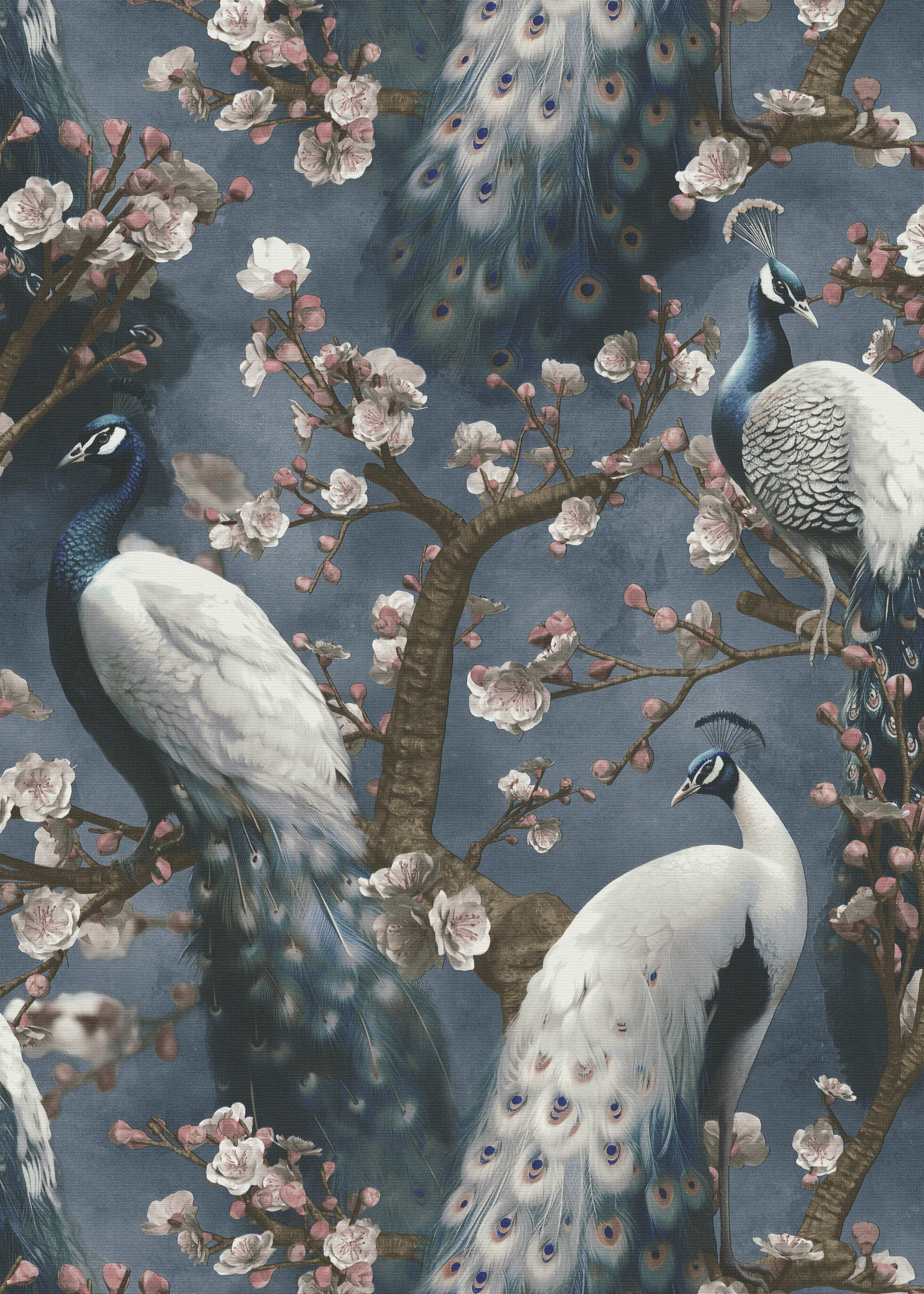 Erismann Vliestapete Floral Play of Light blau 10,05 x 0,53 m