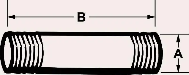 Cornat Rohrnippel 1/2" x 100 mm verzinkt