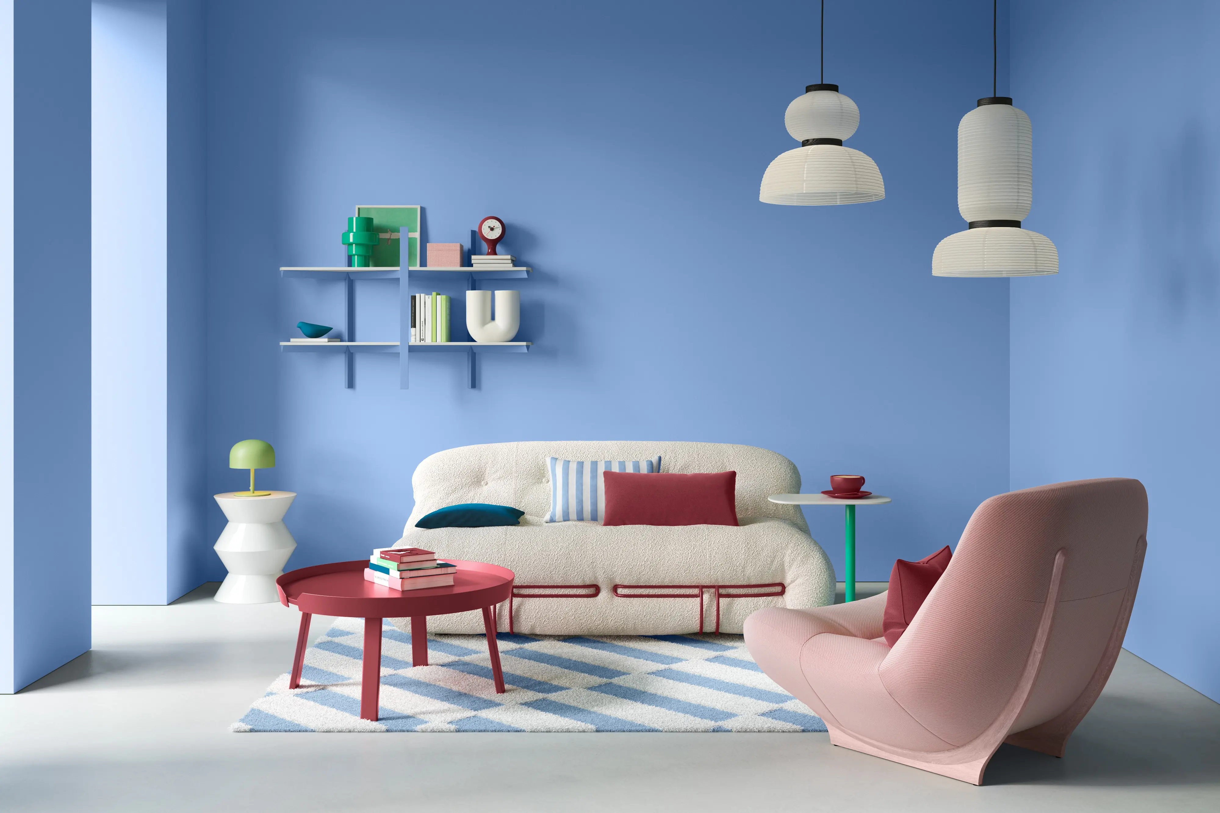 Alpina Wandfarbe Pantone matt placid blue 2,5 L