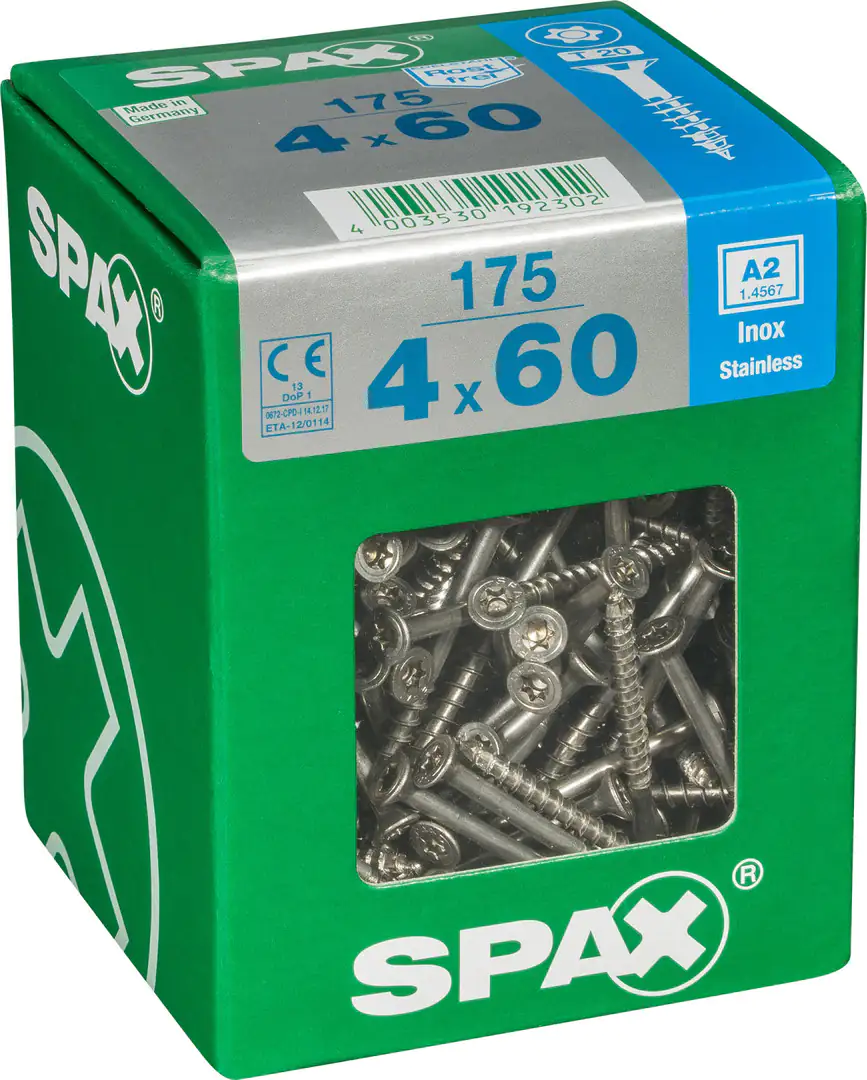 Spax Universalschrauben 4.0 x 60 mm TX 20 - 175 Stk.