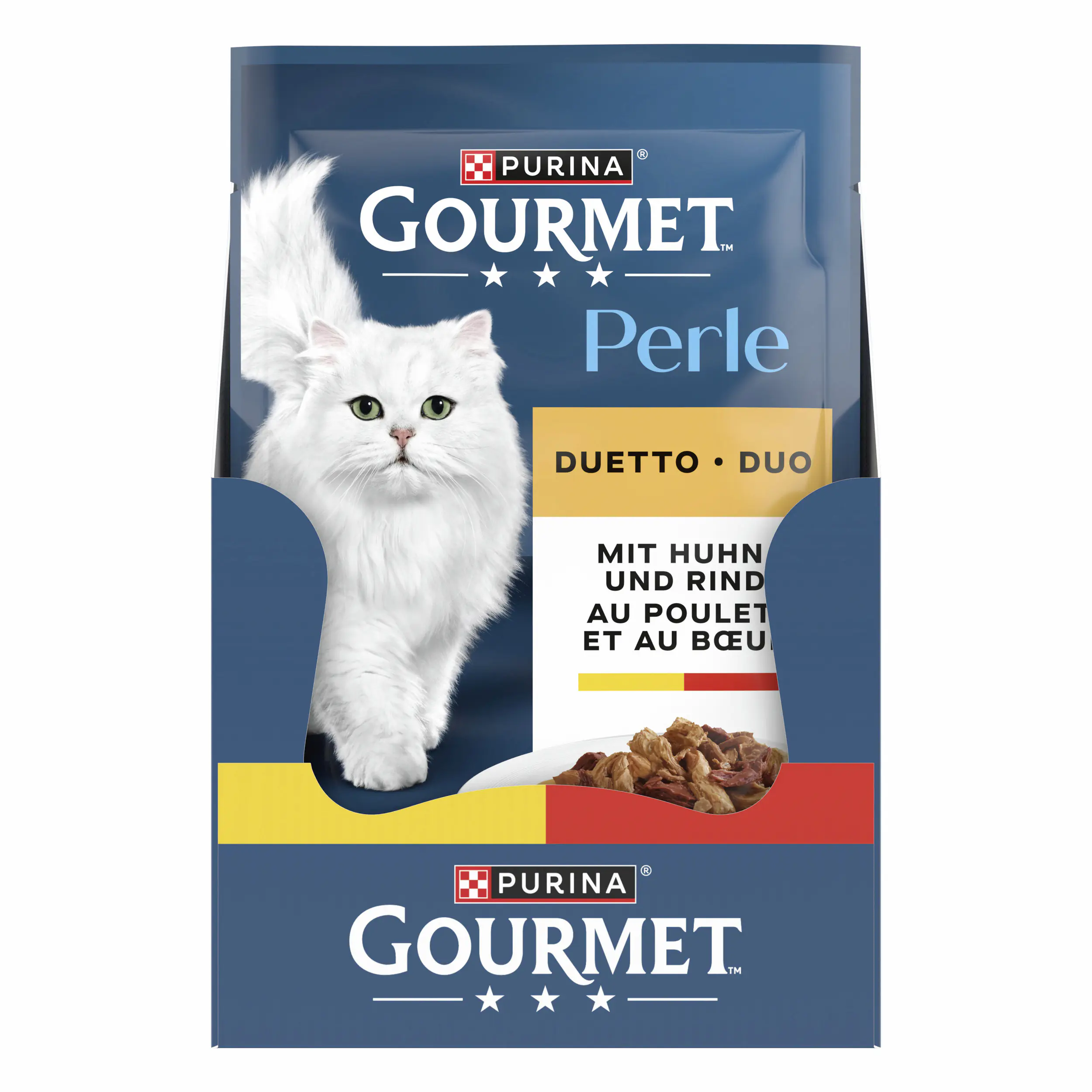 Gourmet Perle Duetto mit Huhn & Rind 85 g