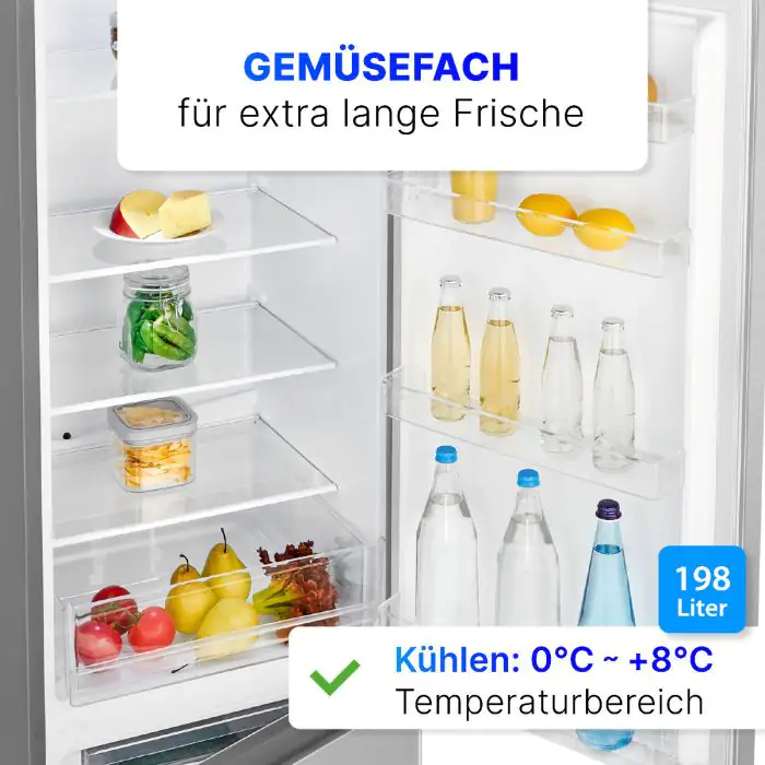 Bomann Kühl-Gefrierkombi KG 184.1 inox-look 