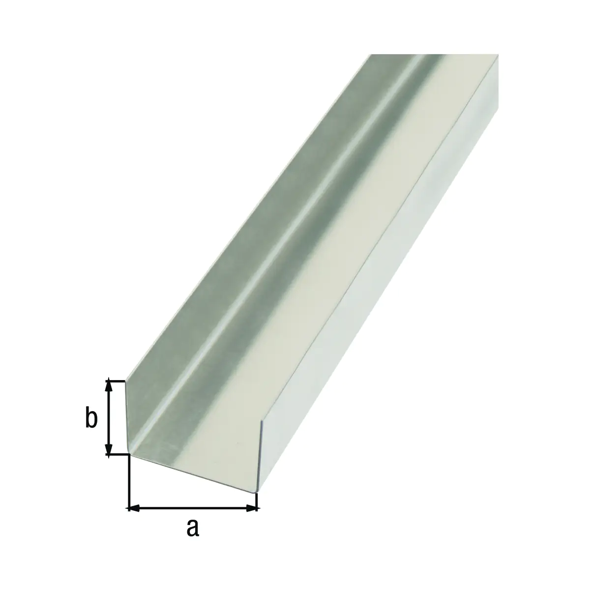 Alberts Glattblech U-Form Aluminium natur 20 x 29 x 20 x 1000 mm gekantet