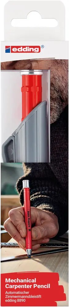 edding 8890 Zimmermannsbleistift 16,6 cm rot automatisch