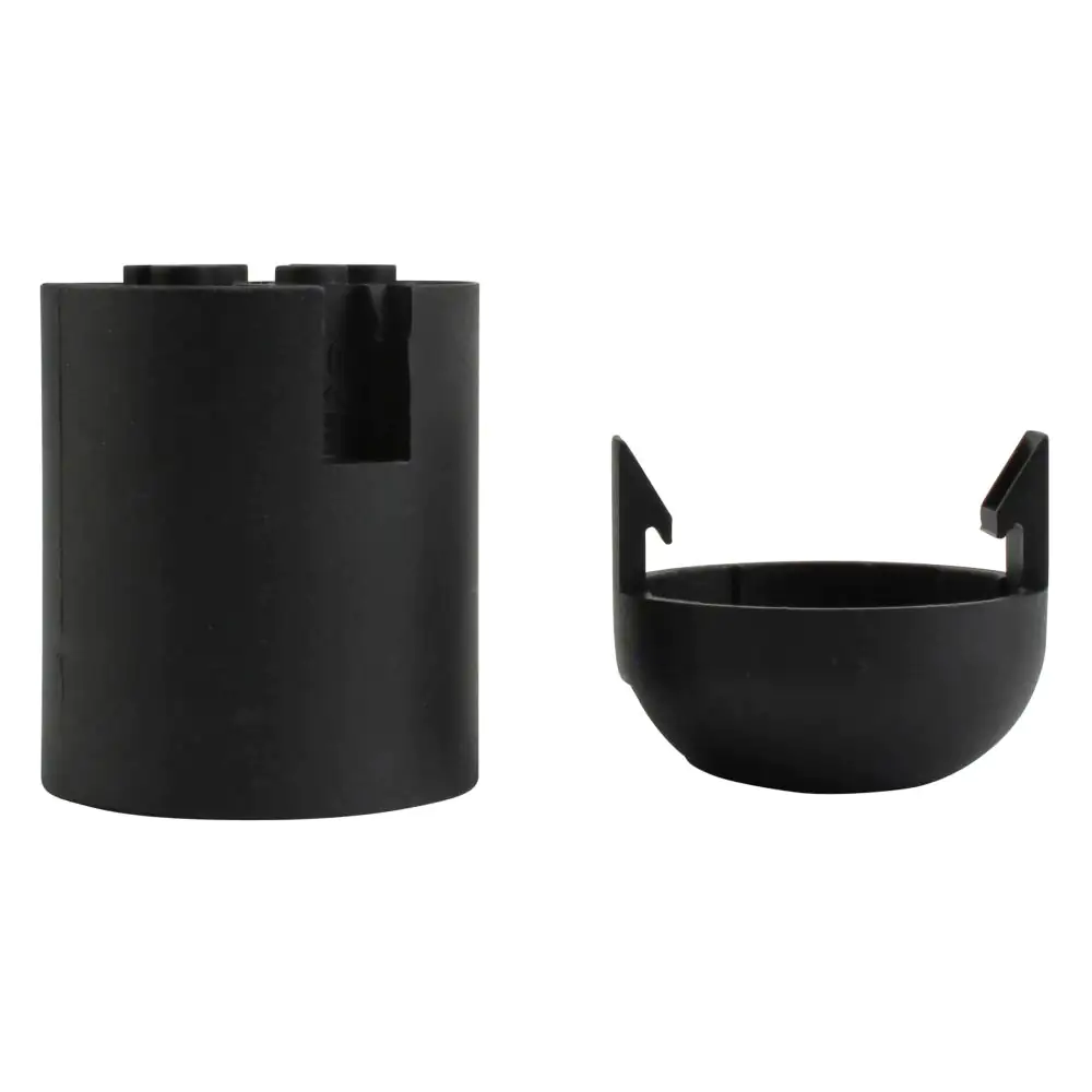 Lampen-Fassung Glattmantel E 27, schwarz Lampen-Fassung Glattmantel E 27, schwarz