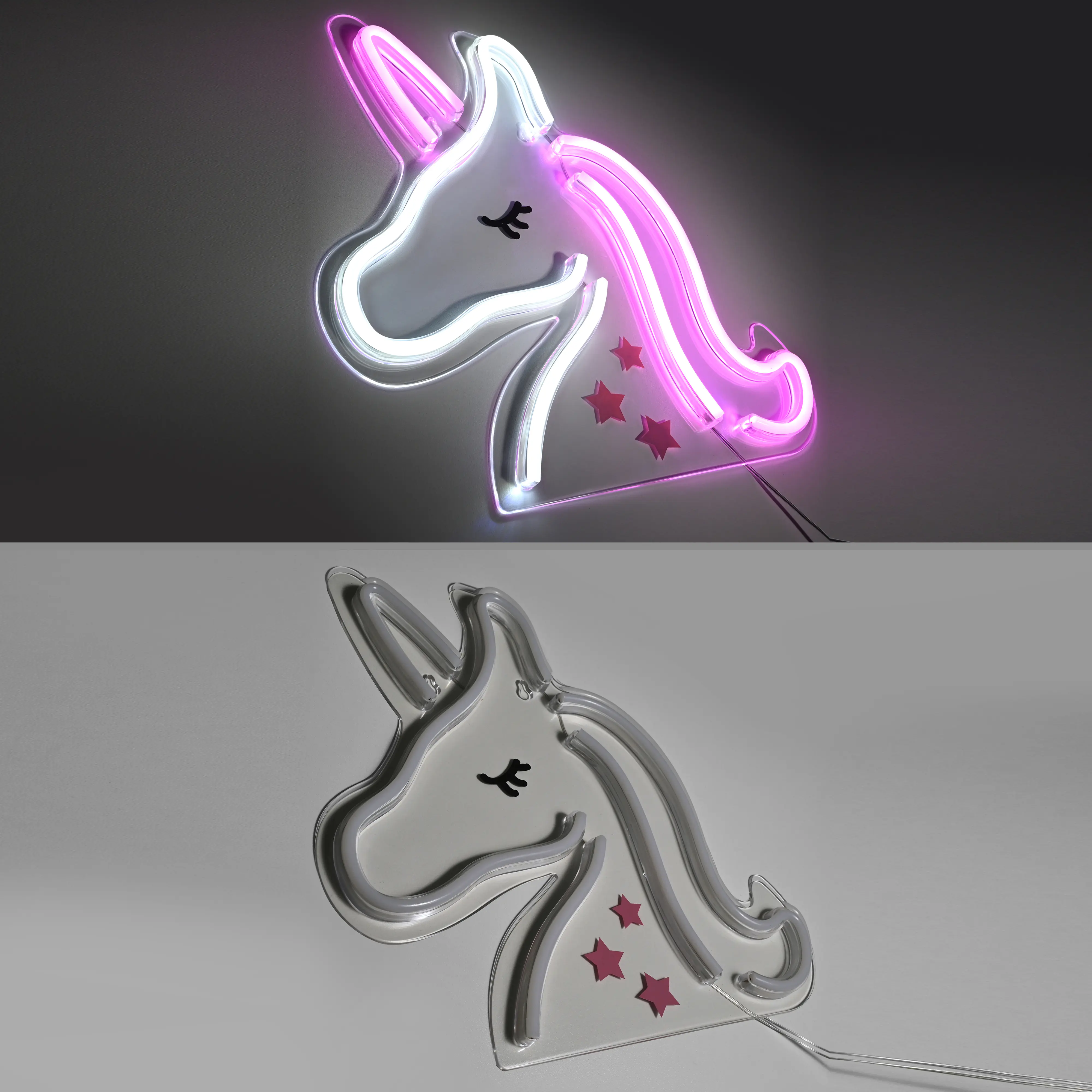 Just light LED Dekoleuchte Unicorn 33 x 1,5 x 33 cm Just light LED Dekoleuchte Unicorn 33 x 1,5 x 33 cm