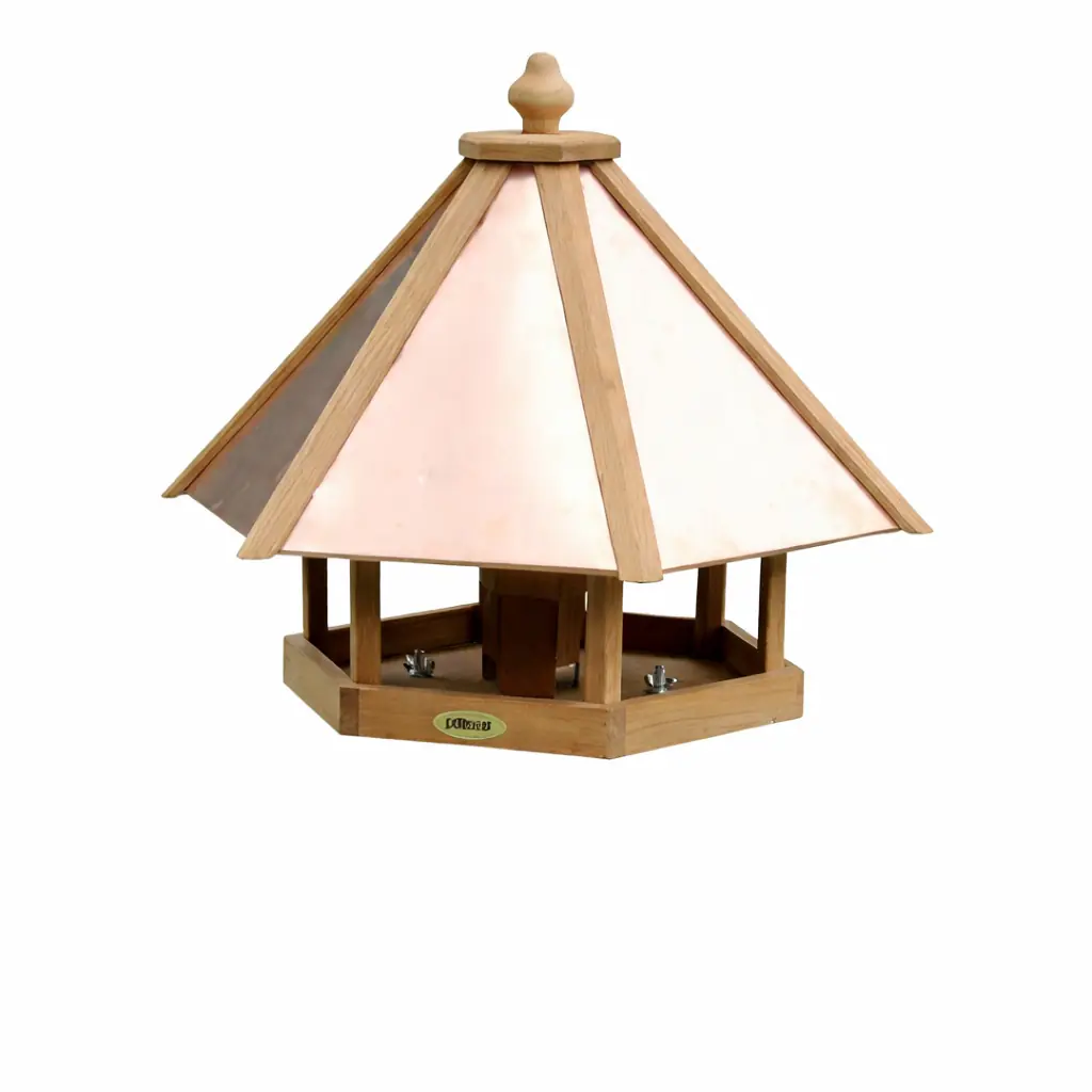 Dobar Vogelhaus mit Kupferdach 53,5 x 53,5 x 40 cm