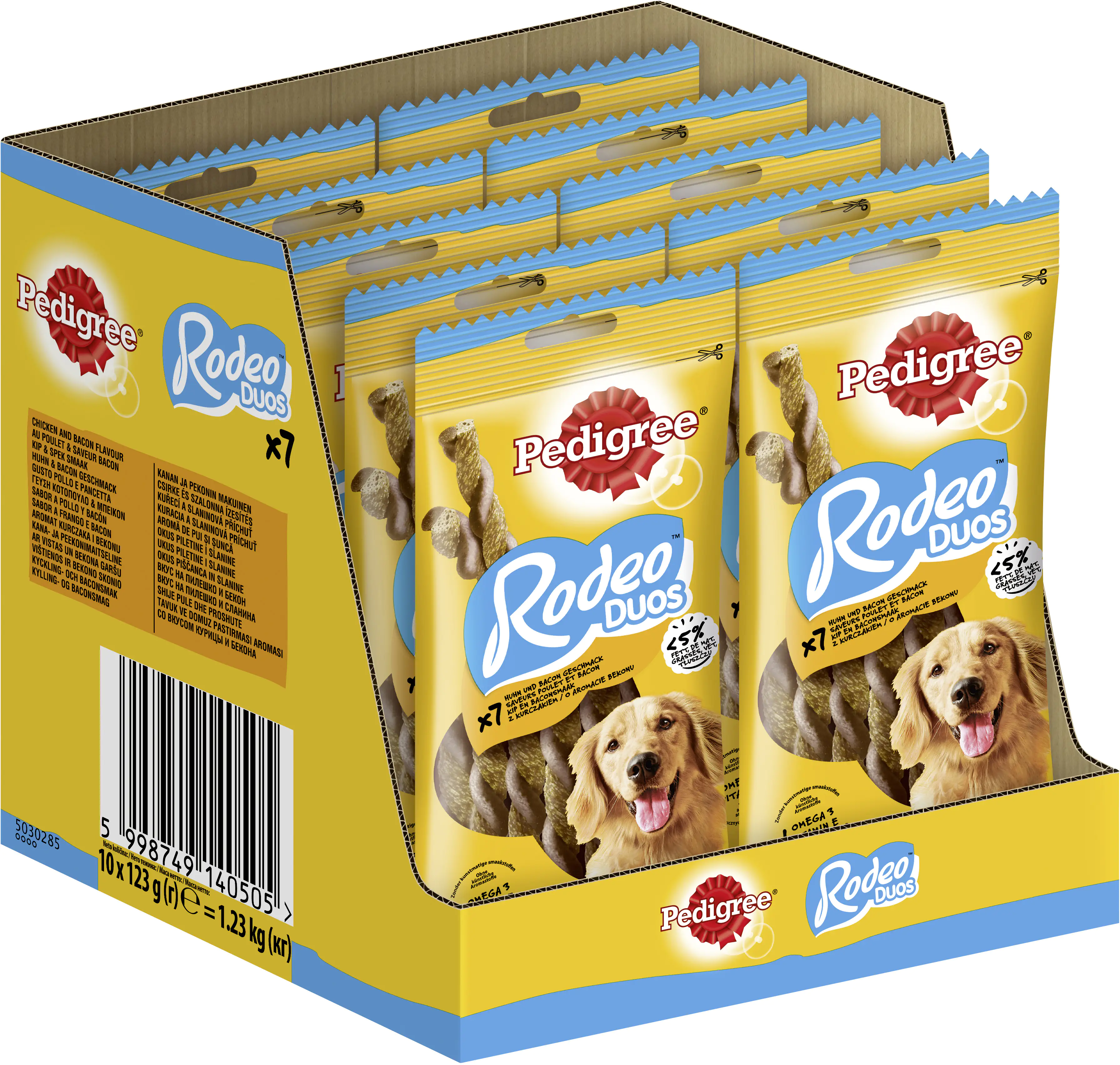 Pedigree Hundesnack Rodeo Duos mit Huhn- & Frühstücksspeck 7 Stück Pedigree Hundesnack Rodeo Duos mit Huhn- & Frühstücksspeck 7 Stück