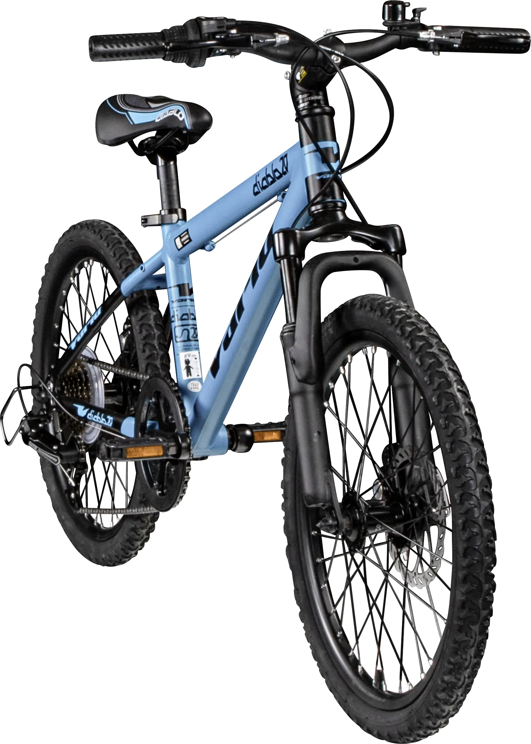 Vario Mountainbike XC DIABLO 20 DISK 20 Zoll RH 30cm 6-Gang blau schwarz