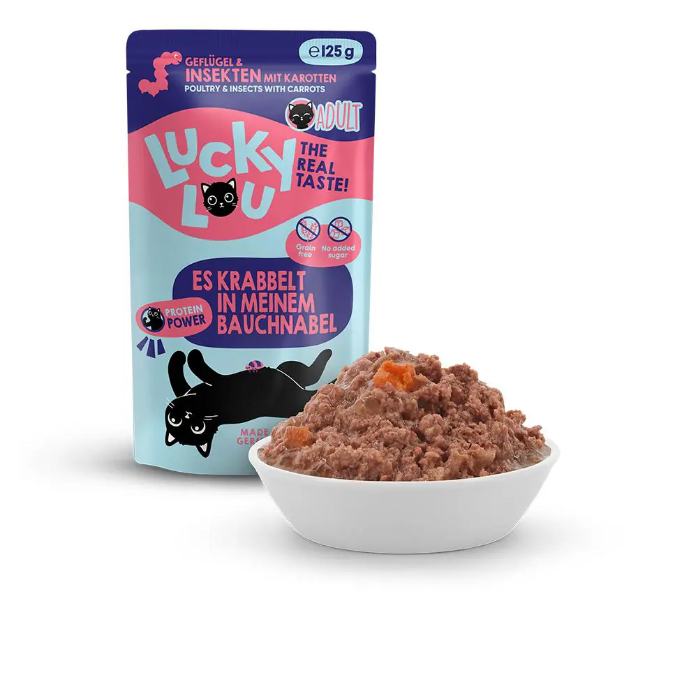 Lucky Lou Lifestage Adult Geflügel und Insekten 125g