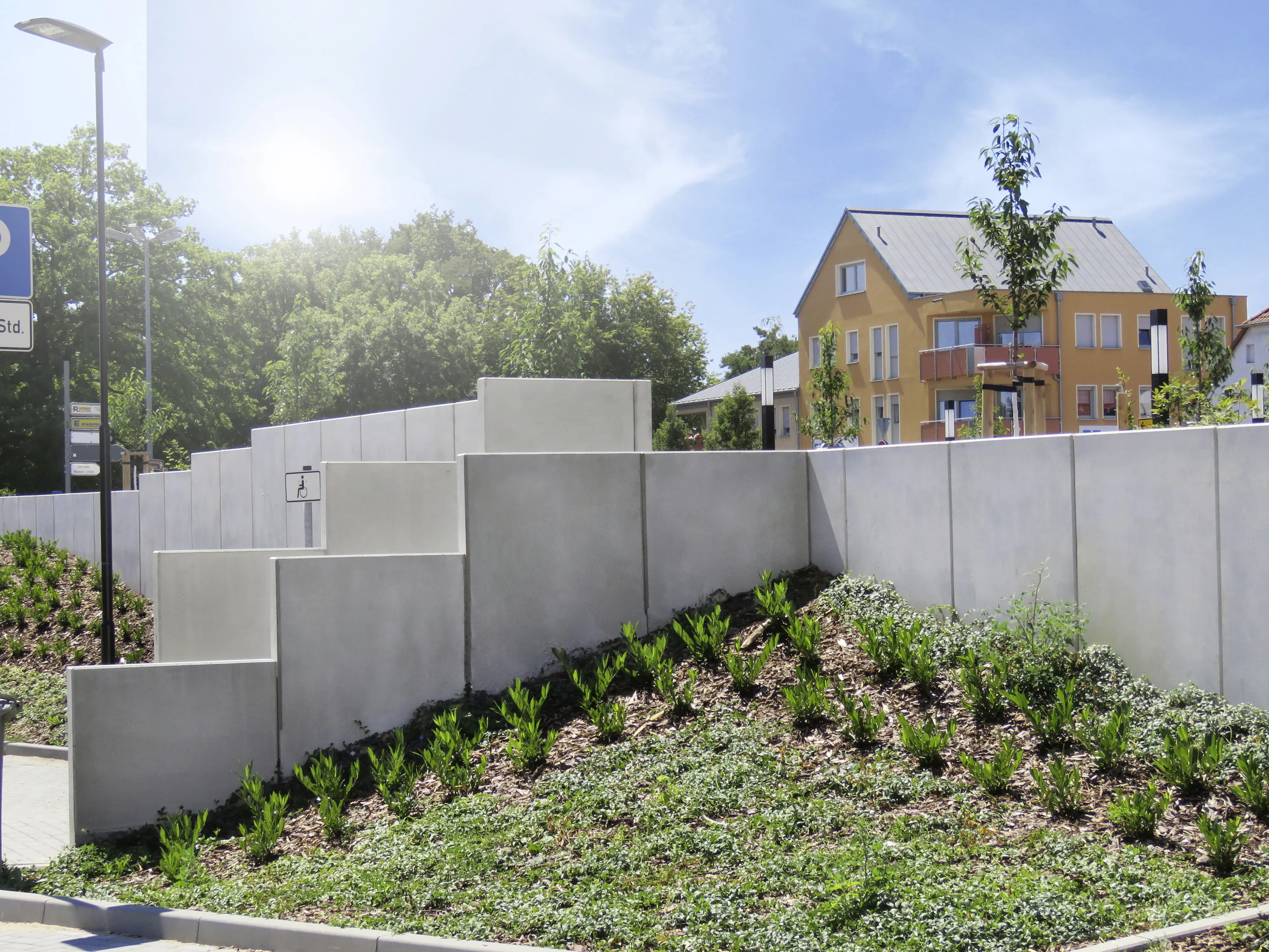 EHL L-Stein Ecke Beton 50 x 50 x 130 cm grau