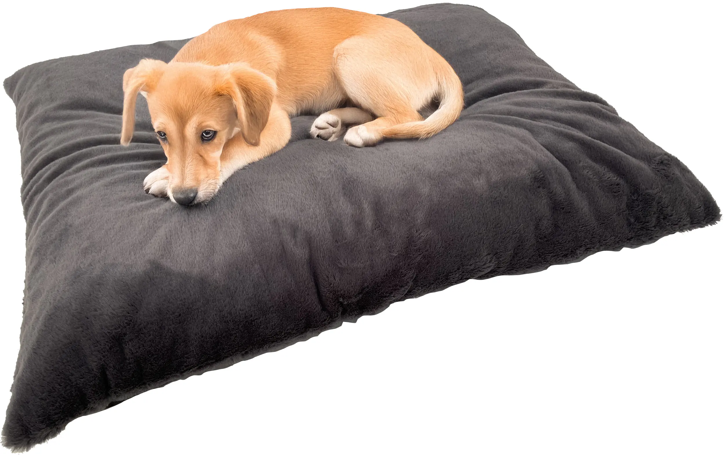 Ollesch Plüschkissen Ricci Graphite 82 x 62 cm